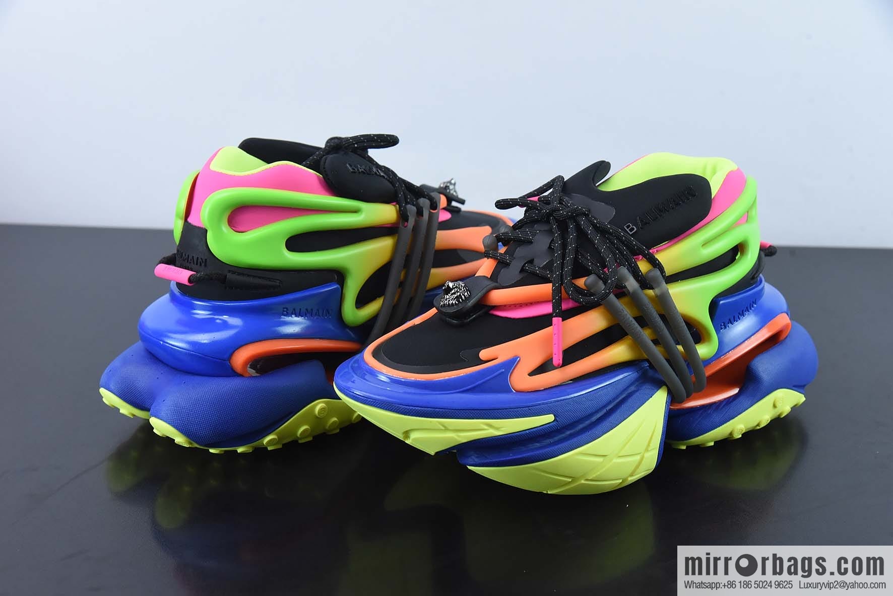 Balenciaga/Balenciaga, Balmain, Unicorn Vintage Daddy Shoes/Rainbow