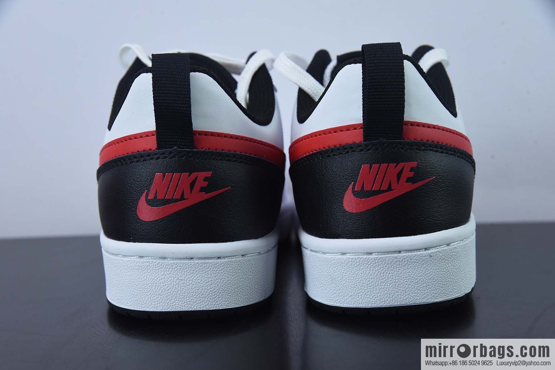 NK Court Borough Low 2 white black red, low top versatile breathable casual sports shoes, item number: BQ5448-110