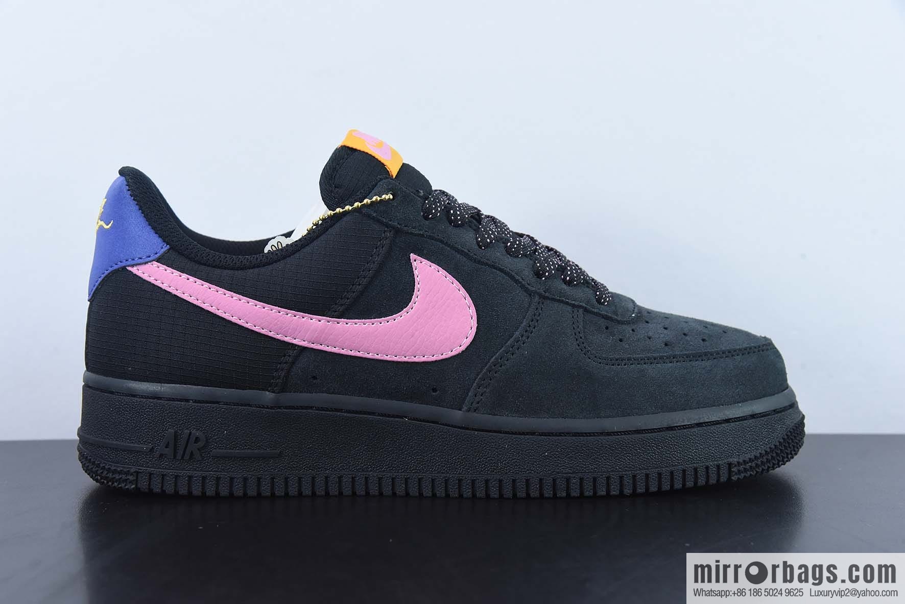 NIKE Air Force 1 '07 black powder joint name, joint name Air Force No. 1 low-top sports and leisure board shoes, item number: CD0887-001