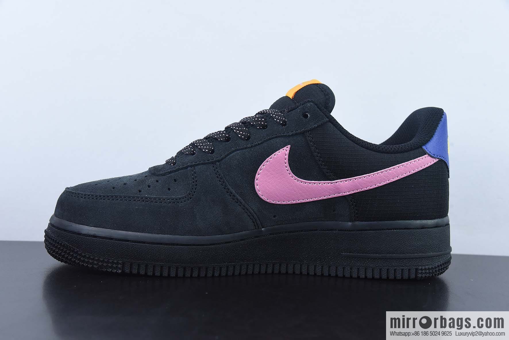NIKE Air Force 1 '07 black powder joint name, joint name Air Force No. 1 low-top sports and leisure board shoes, item number: CD0887-001