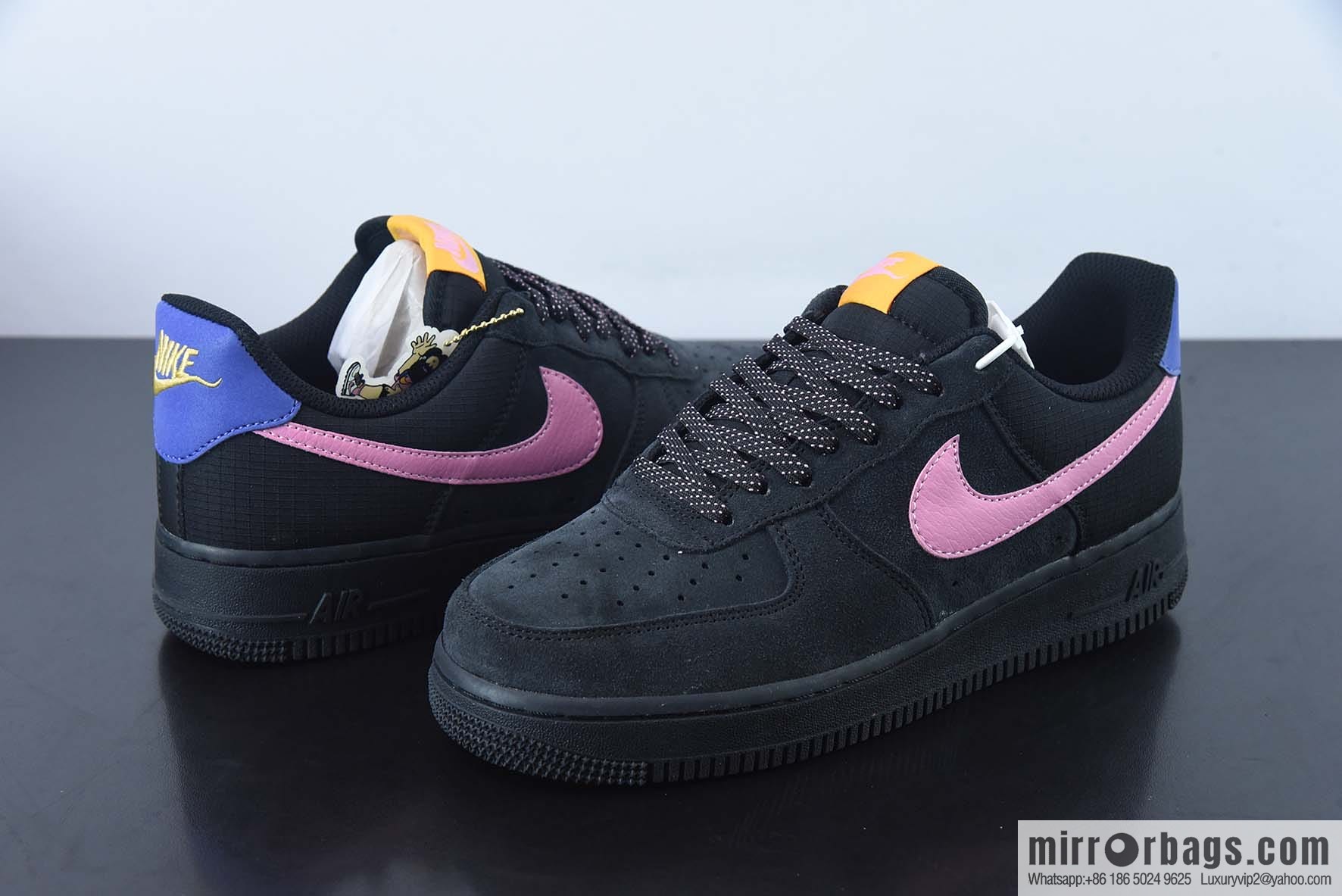NIKE Air Force 1 '07 black powder joint name, joint name Air Force No. 1 low-top sports and leisure board shoes, item number: CD0887-001
