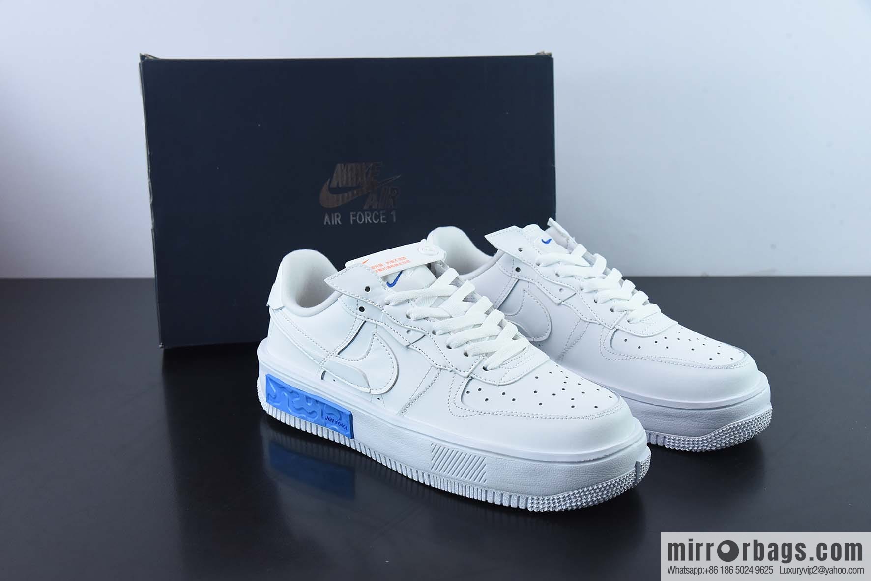 Air Force 1 Fontanka white and blue, deconstructed sea salt low-top casual board shoes, official item number: DH1290-101