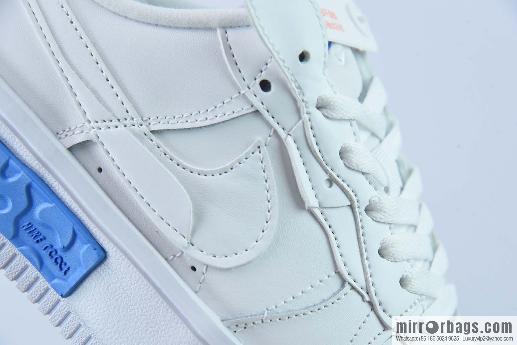 Air Force 1 Fontanka white and blue, deconstructed sea salt low-top casual board shoes, official item number: DH1290-101