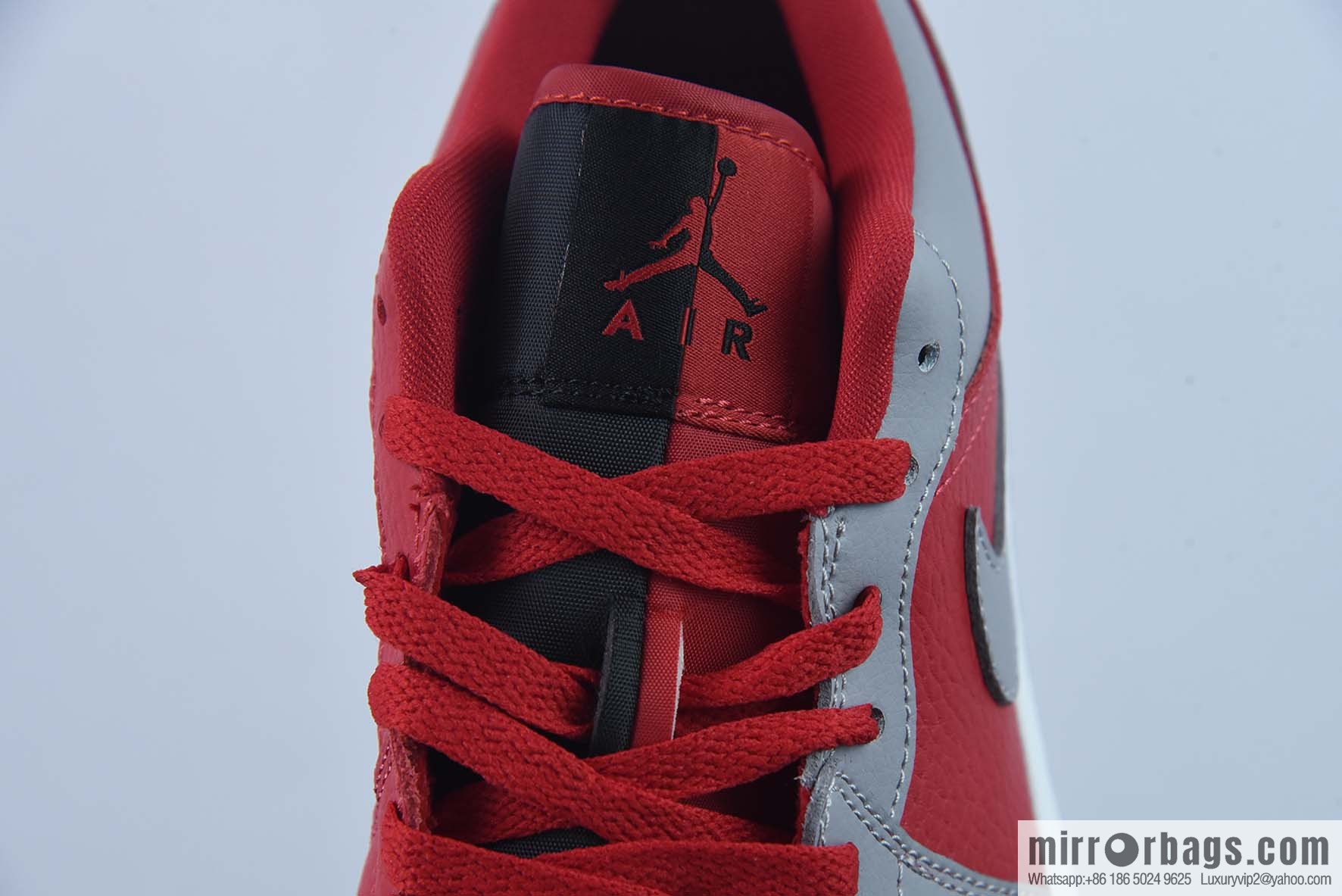 Air Jordan AJ1 Low Top Series, Red Grey Yin Yang Low Top Casual Board Shoes, Item Number: DR0502-600
