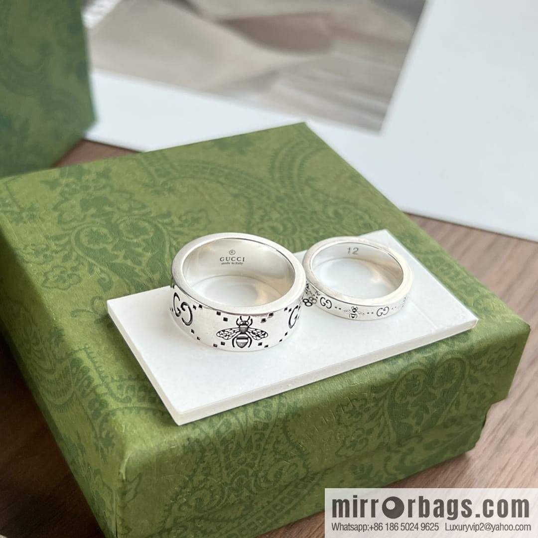 Gucci His & Hers double G bee ring