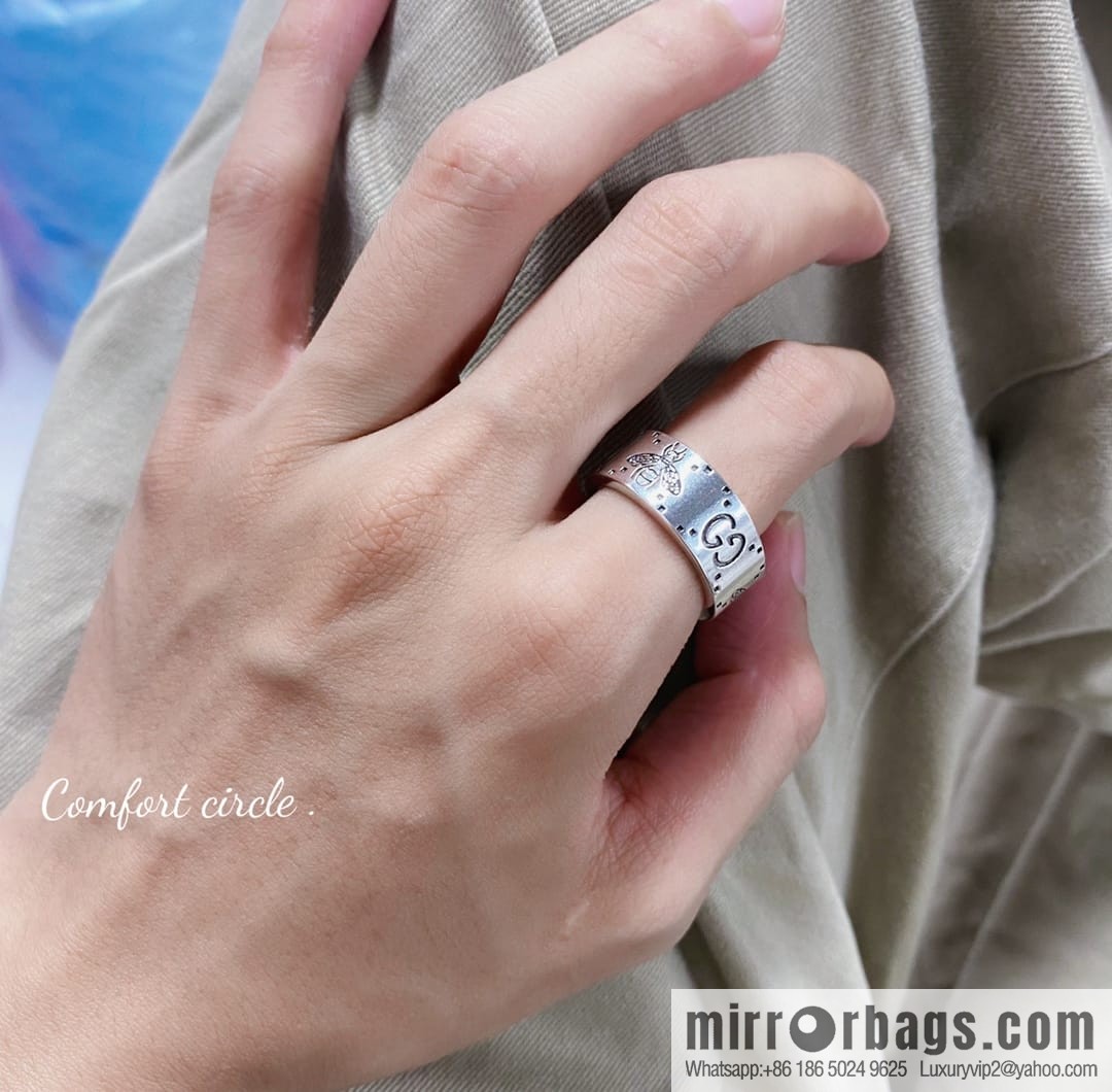 Gucci His & Hers double G bee ring