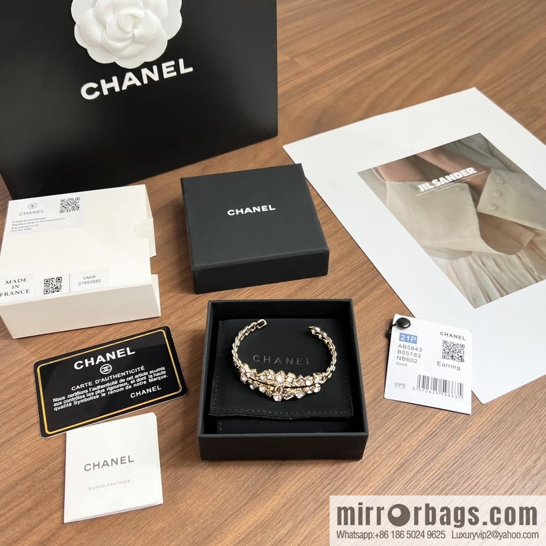New ☑️ CHANEL Chanel Double C Full Diamond Opening Bracelet