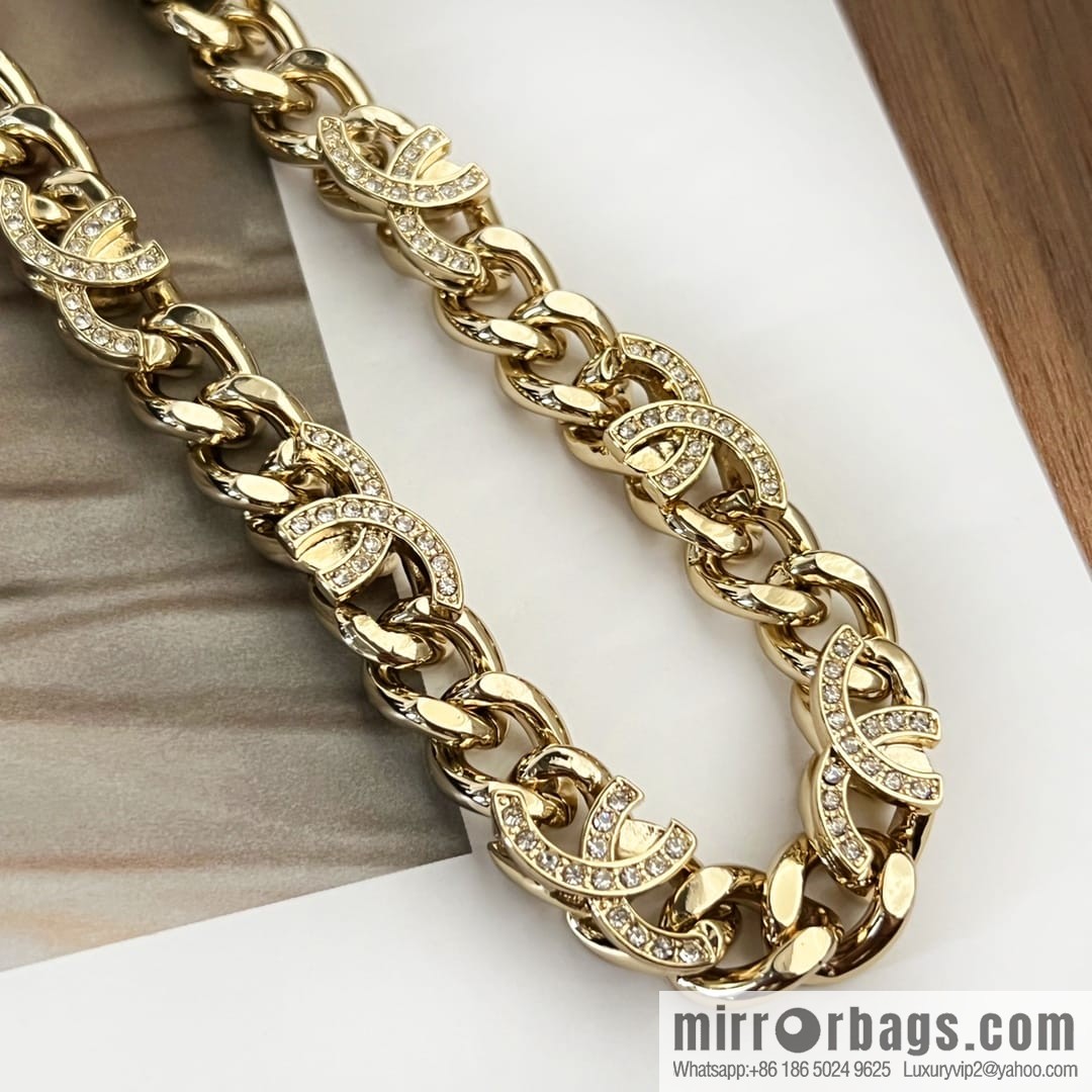 New ☑️ CHANEL Chanel semi-double c chain strap bracelet necklace