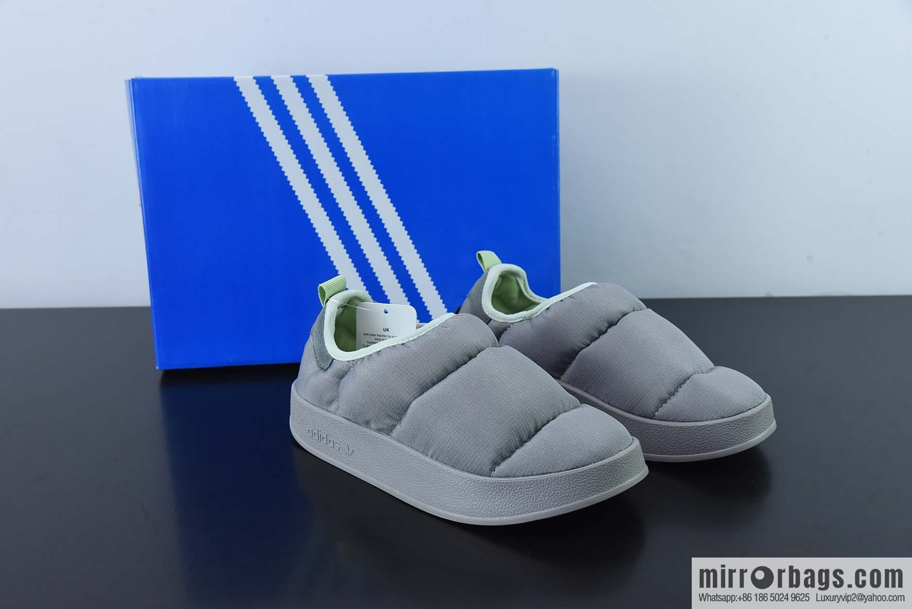 AD Originals Puffylette socks bread shoes Adi 2022 autumn and winter new warm one-pedal board shoes, item number: GW9482