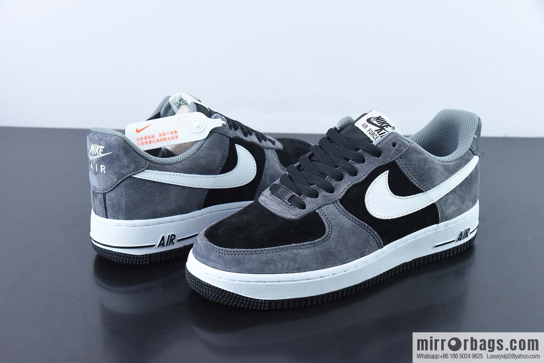 Nike Air Force 1 Low '07 suede, dark gray color scheme Air Force One low-top casual sneakers Item number: NT9966-336