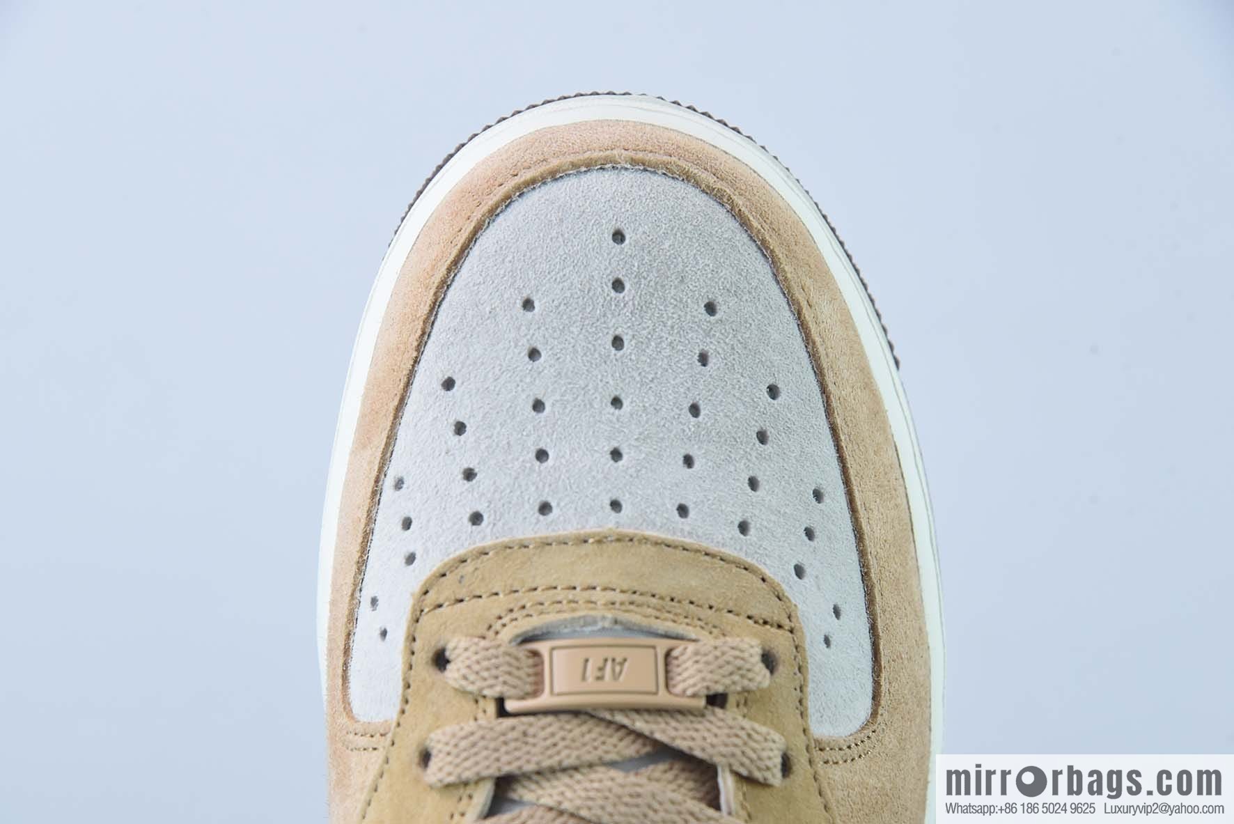 Nike Air Force 1 MID '07 Suede, coffee bean color scheme Air Force One mid-top casual board shoe item number: AL6896-556