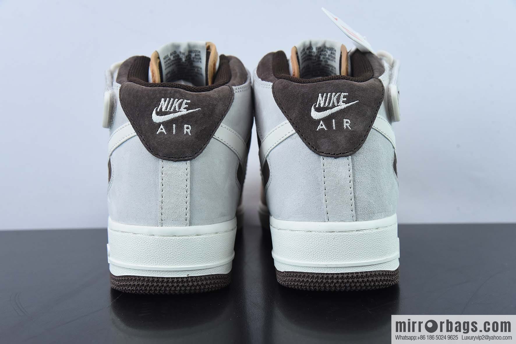Nike Air Force 1 MID '07 Suede, coffee bean color scheme Air Force One mid-top casual board shoe item number: AL6896-556