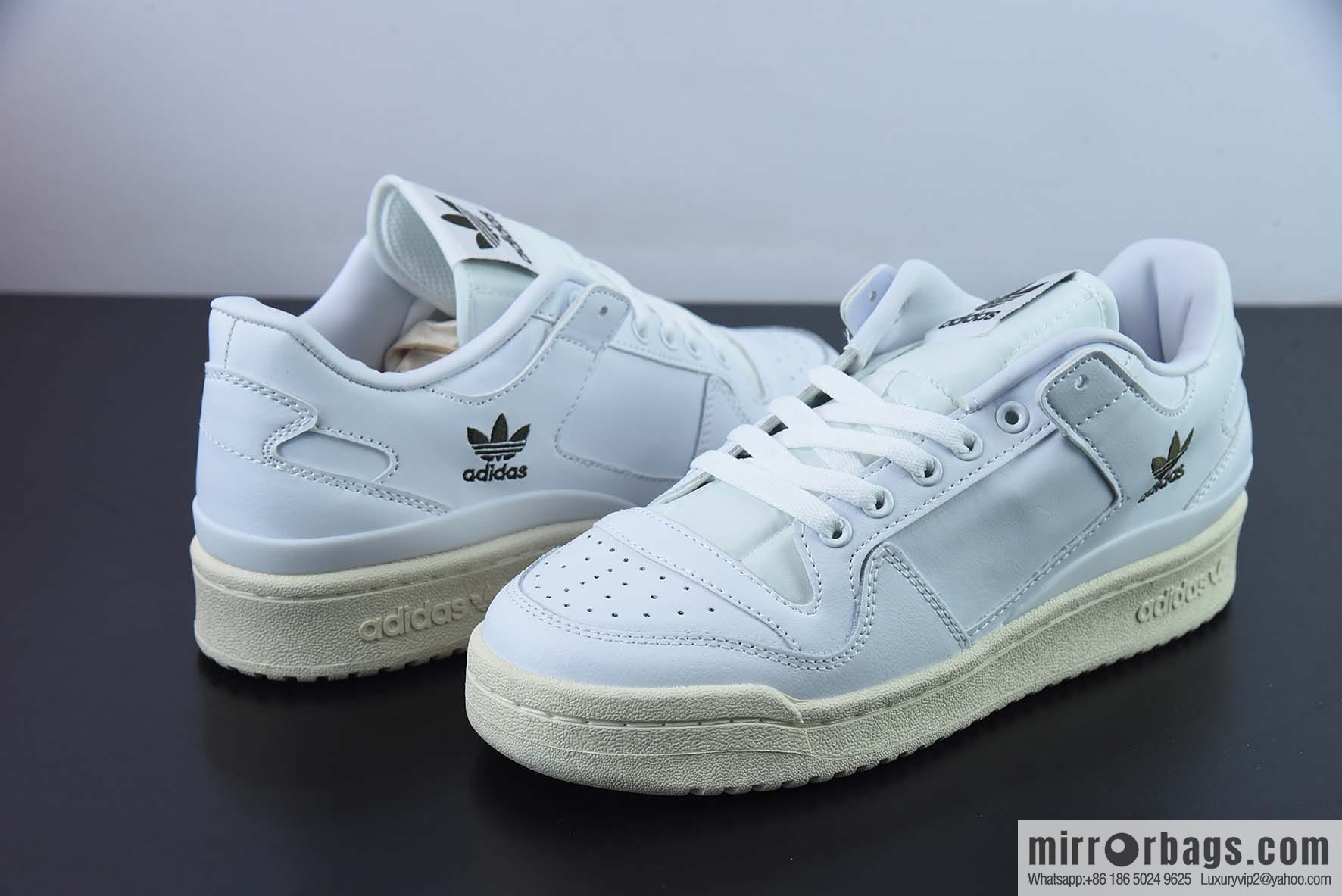 AD Originals Forum 84 ADV Snow White Black Pure Original, Classic Unisex Trend Top Leather Casual Shoes Item Number: GW3180