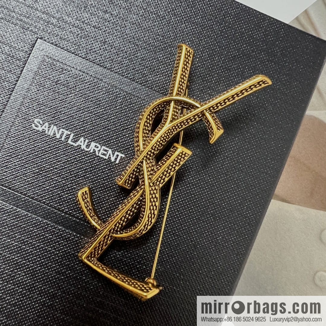 Saint Laurent YSL brooch