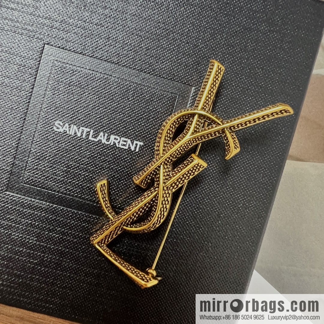 Saint Laurent YSL brooch