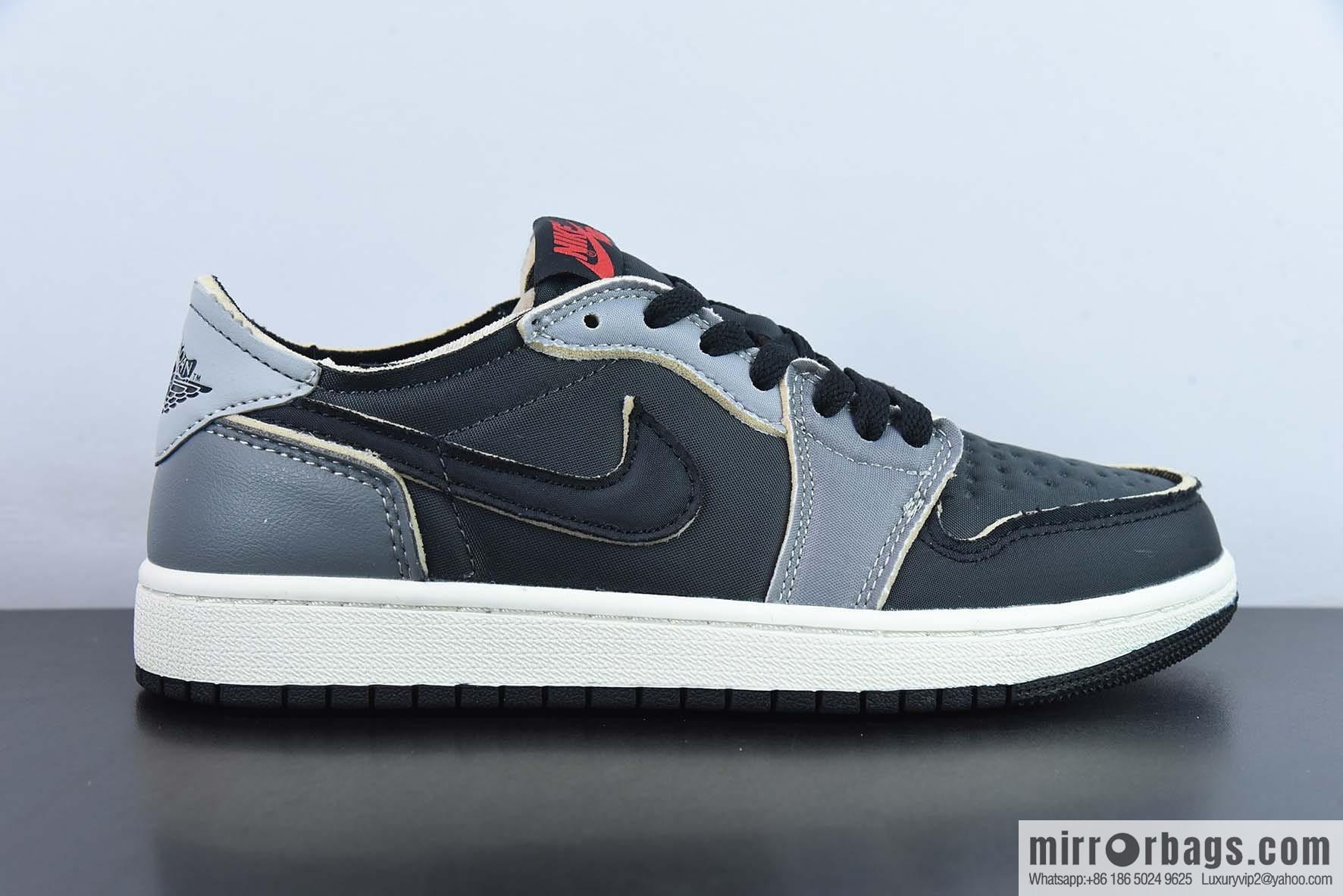 Air Jordan 1 Retro Low OG EX black and gray official synchronization new color low-top casual board shoes, item number: DV0982-006
