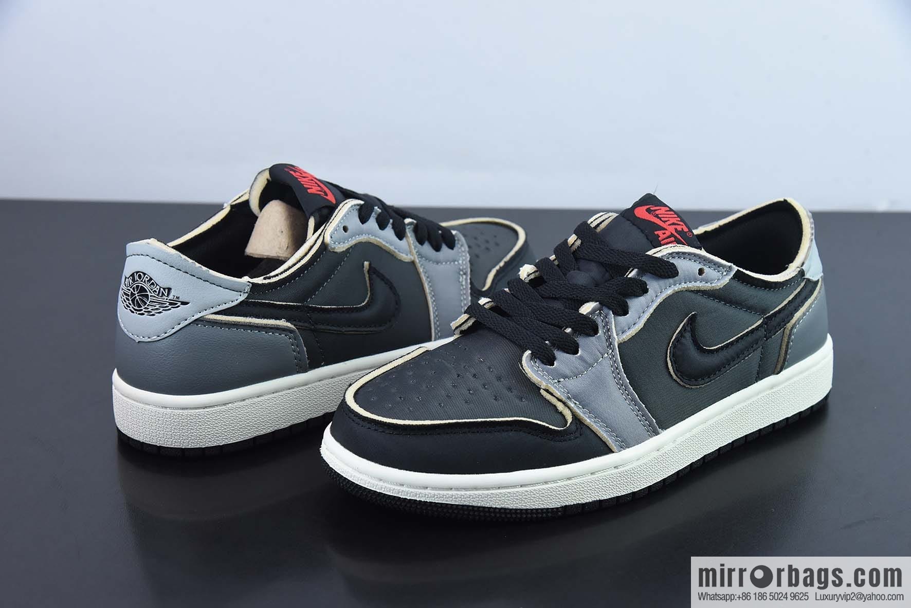 Air Jordan 1 Retro Low OG EX black and gray official synchronization new color low-top casual board shoes, item number: DV0982-006