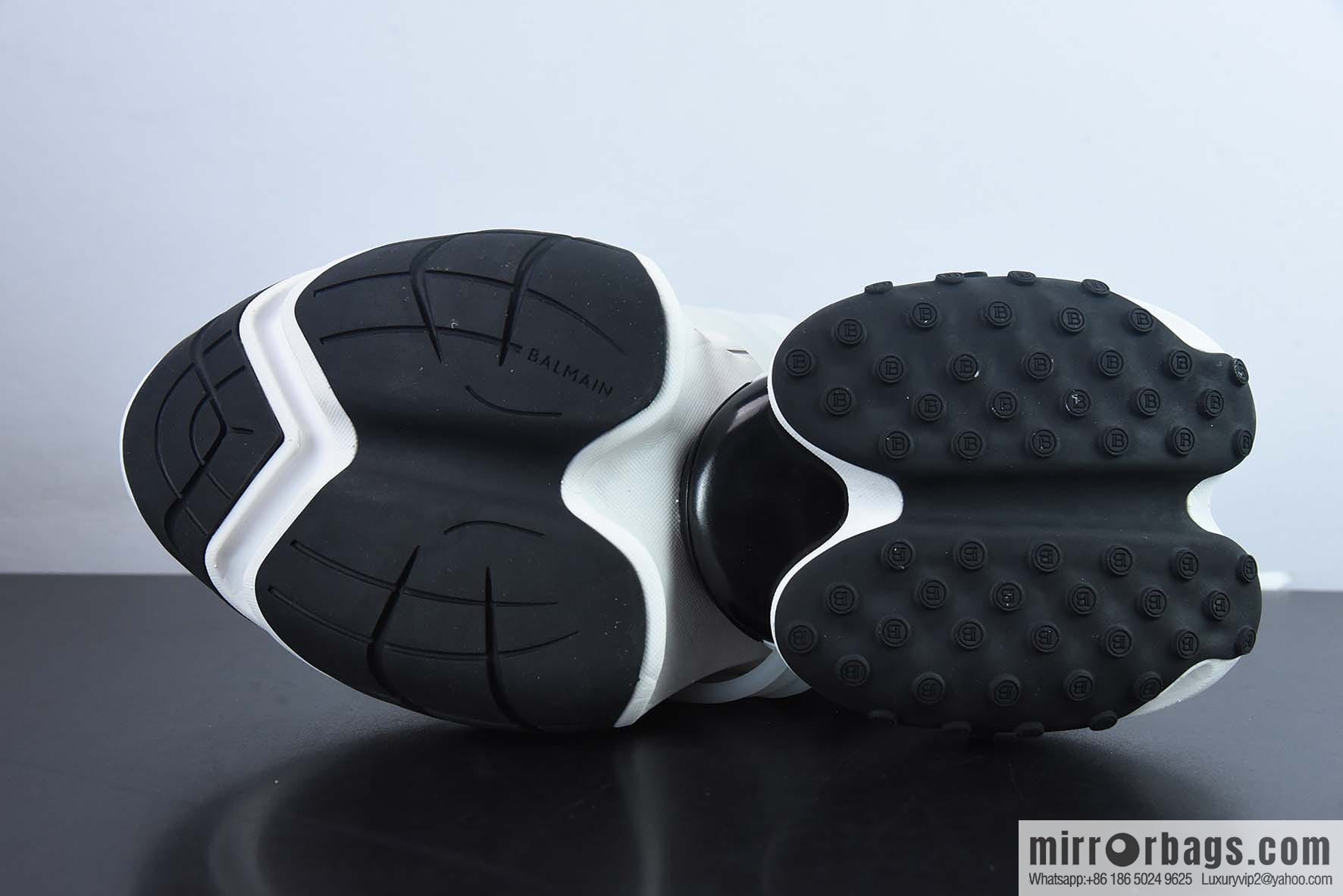 BALMAIN, Unicorn Vintage Daddy Shoes/Black and White