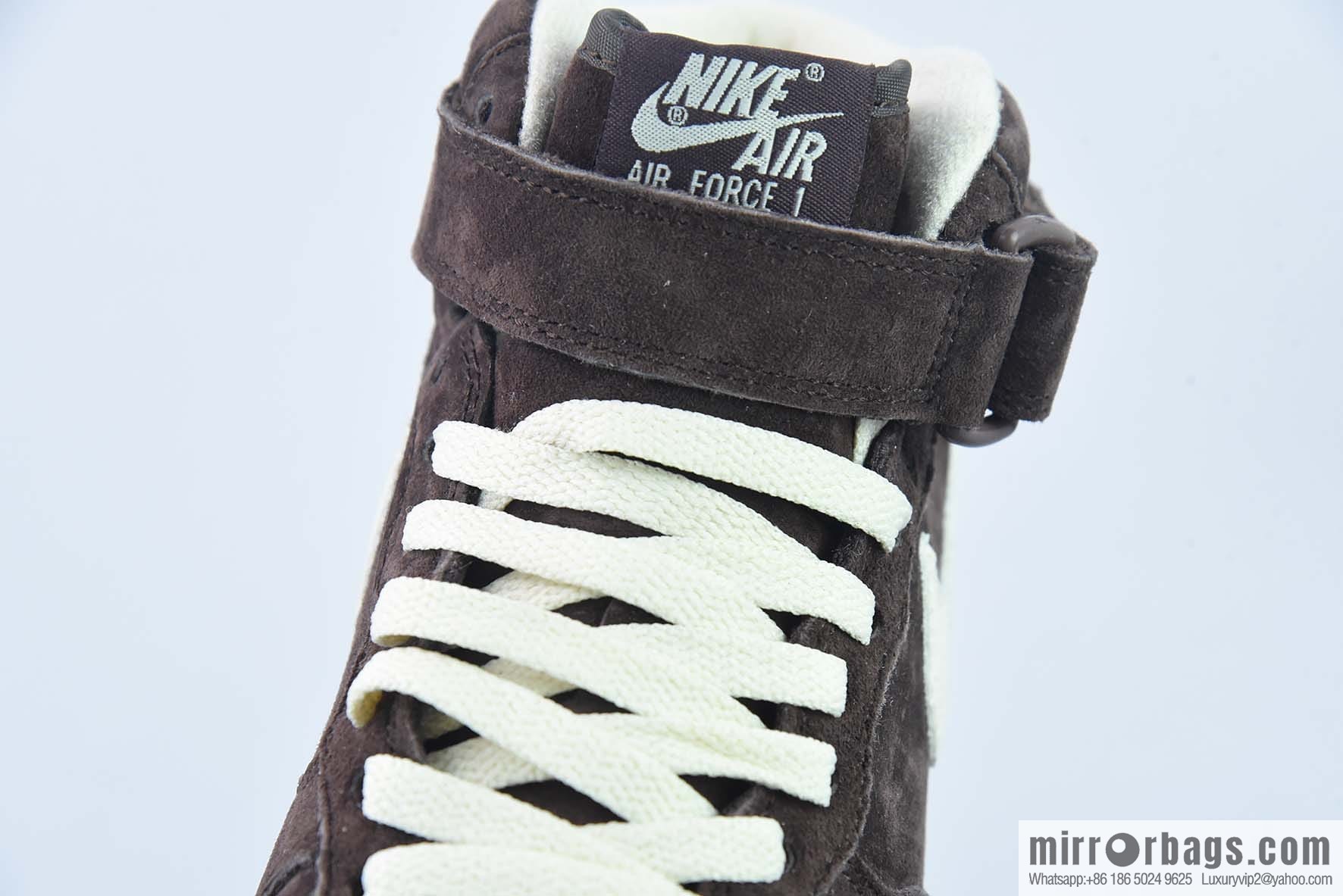 Nk Air Force 1 '07 Mid QS Brown, Air Force One Medium Top Casual Sneakers DM0107-200