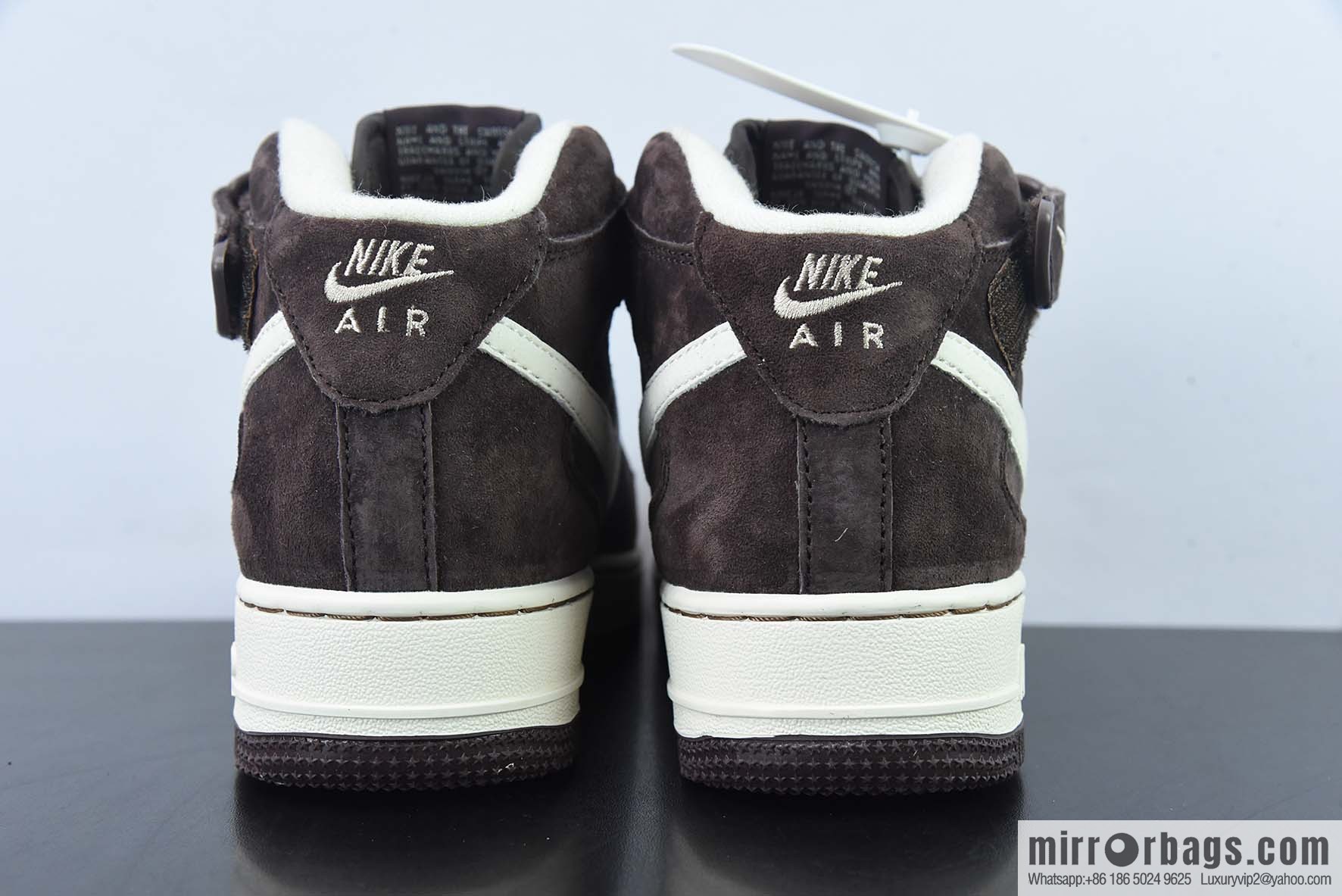 Nk Air Force 1 '07 Mid QS Brown, Air Force One Medium Top Casual Sneakers DM0107-200