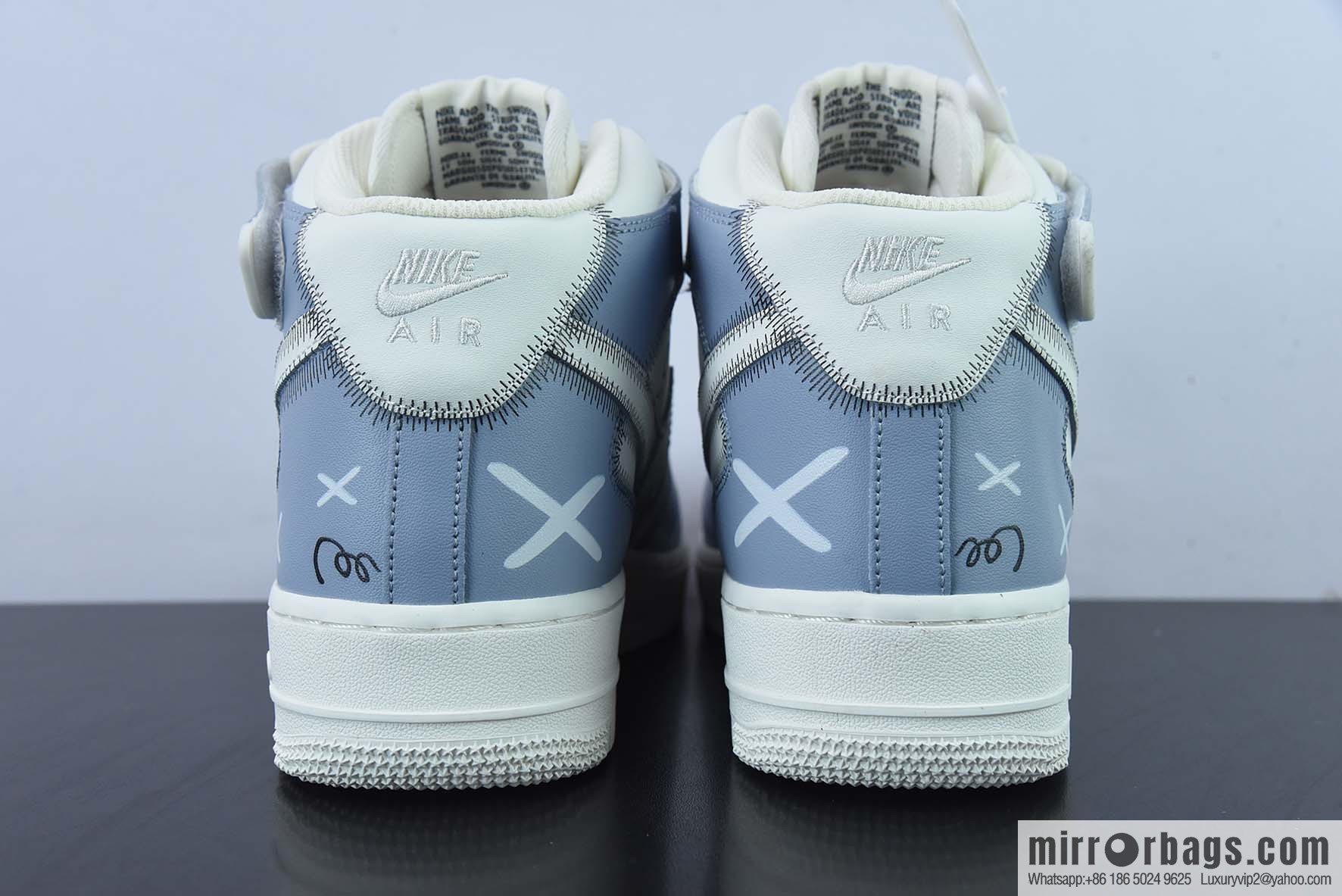 Nike Air Force 1 AF1 Air Force One/Zhongbang, white gray KAWS joint model, graffiti, sesame street doll low-top casual board shoes, item number: CW2308-211