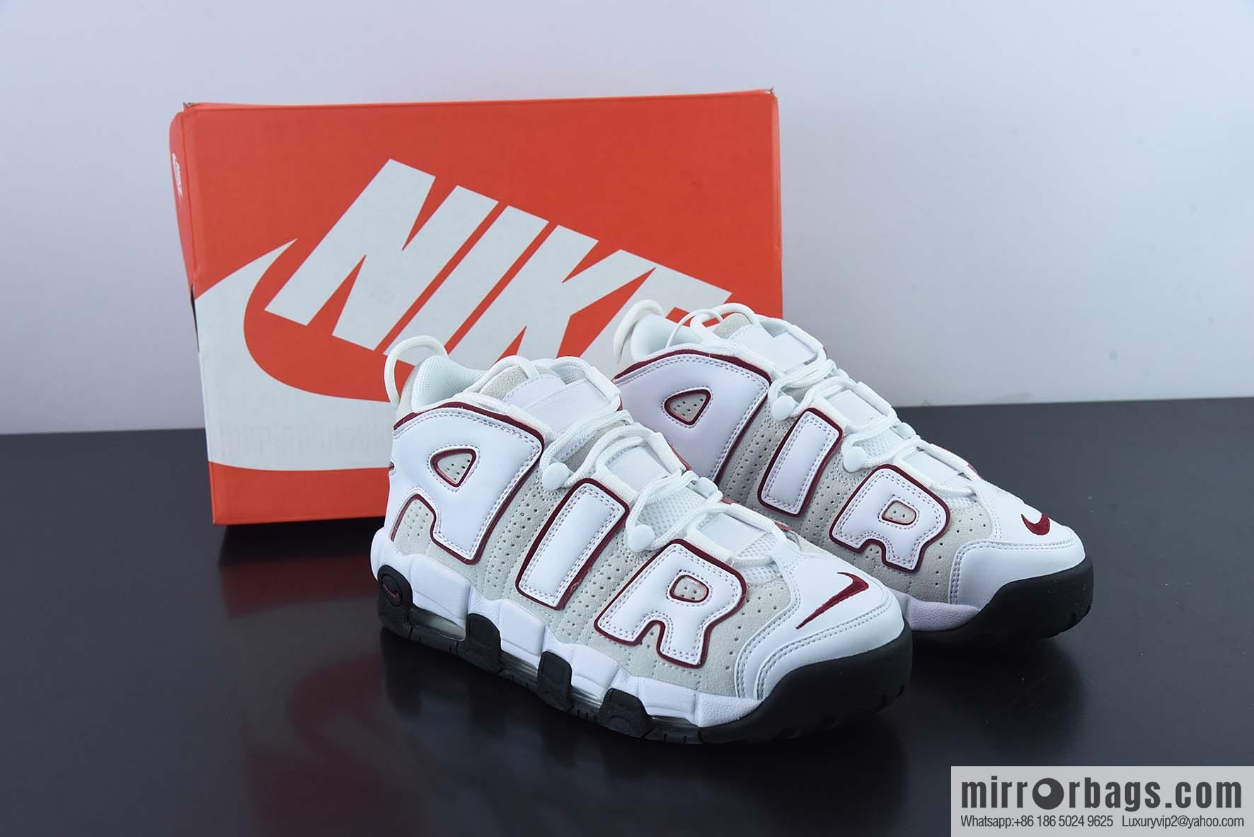 Nk Air More Uptempo 96 QS Pippen Original Series Classic High Street Versatile Leisure Sports Culture Basketball Shoes FB1380-100