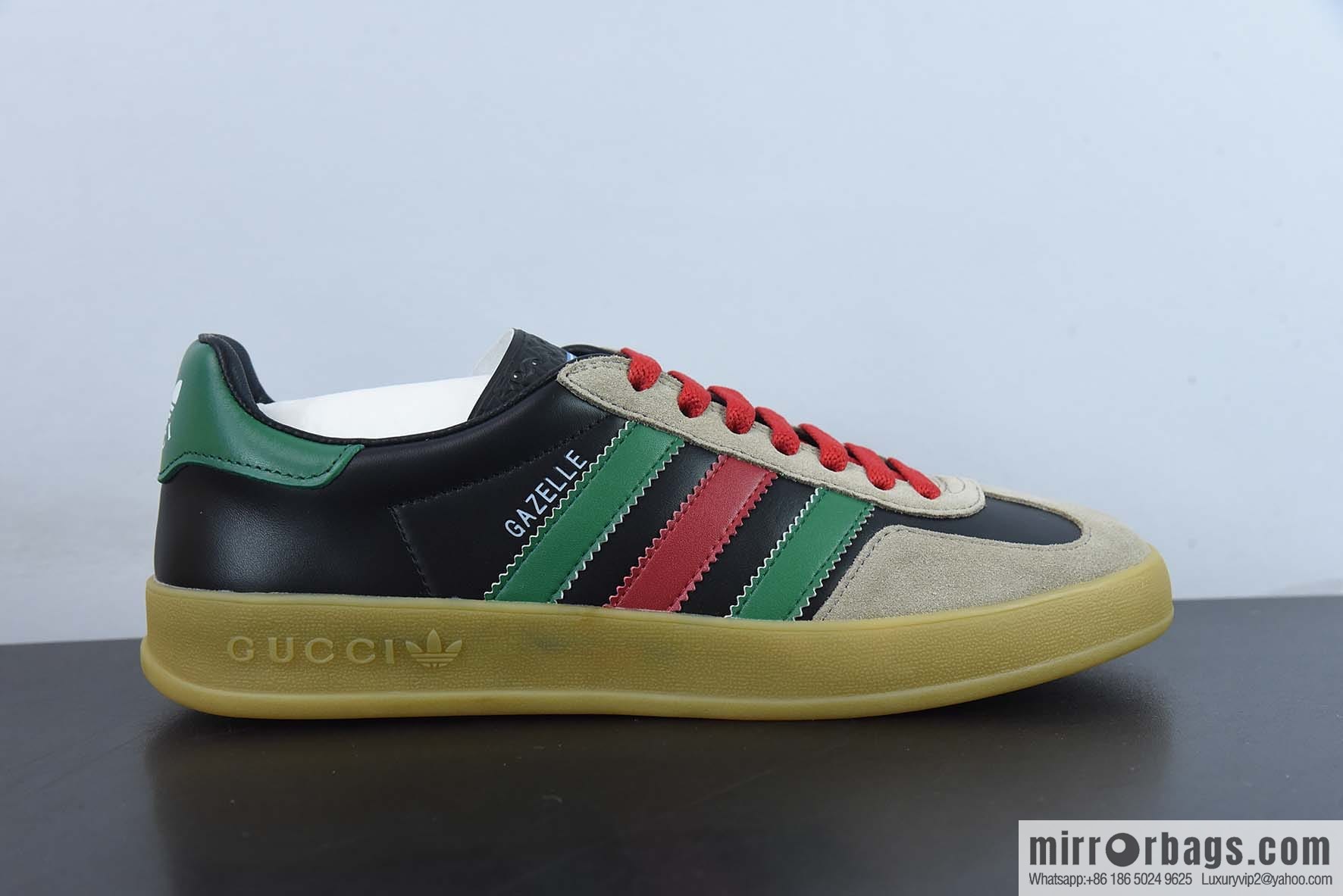 Adidas x GUCCI heavy joint clover logo iconic low-top casual board shoes