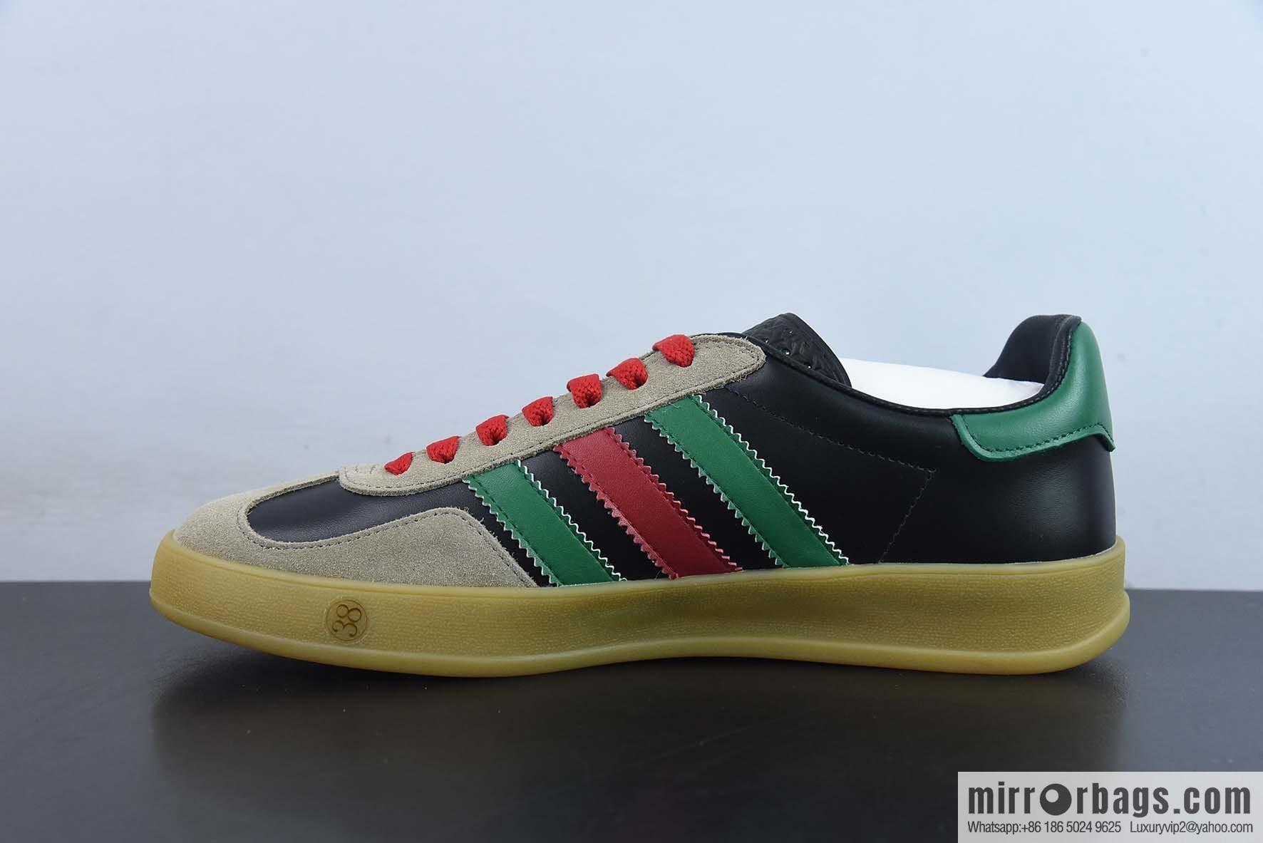 Adidas x GUCCI heavy joint clover logo iconic low-top casual board shoes