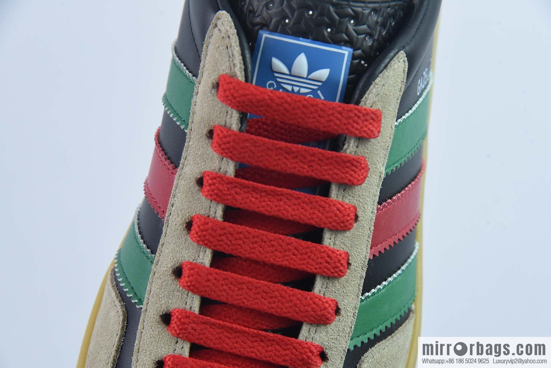 Adidas x GUCCI heavy joint clover logo iconic low-top casual board shoes