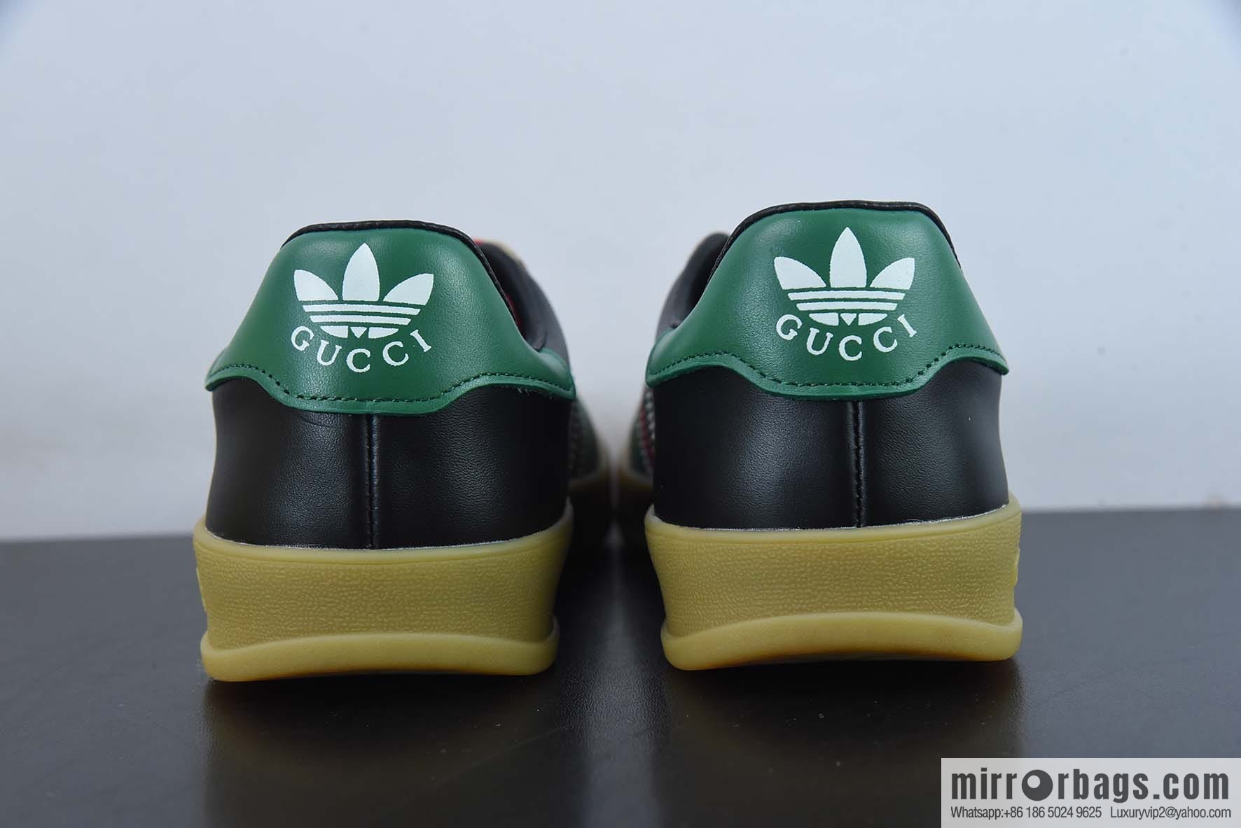 Adidas x GUCCI heavy joint clover logo iconic low-top casual board shoes