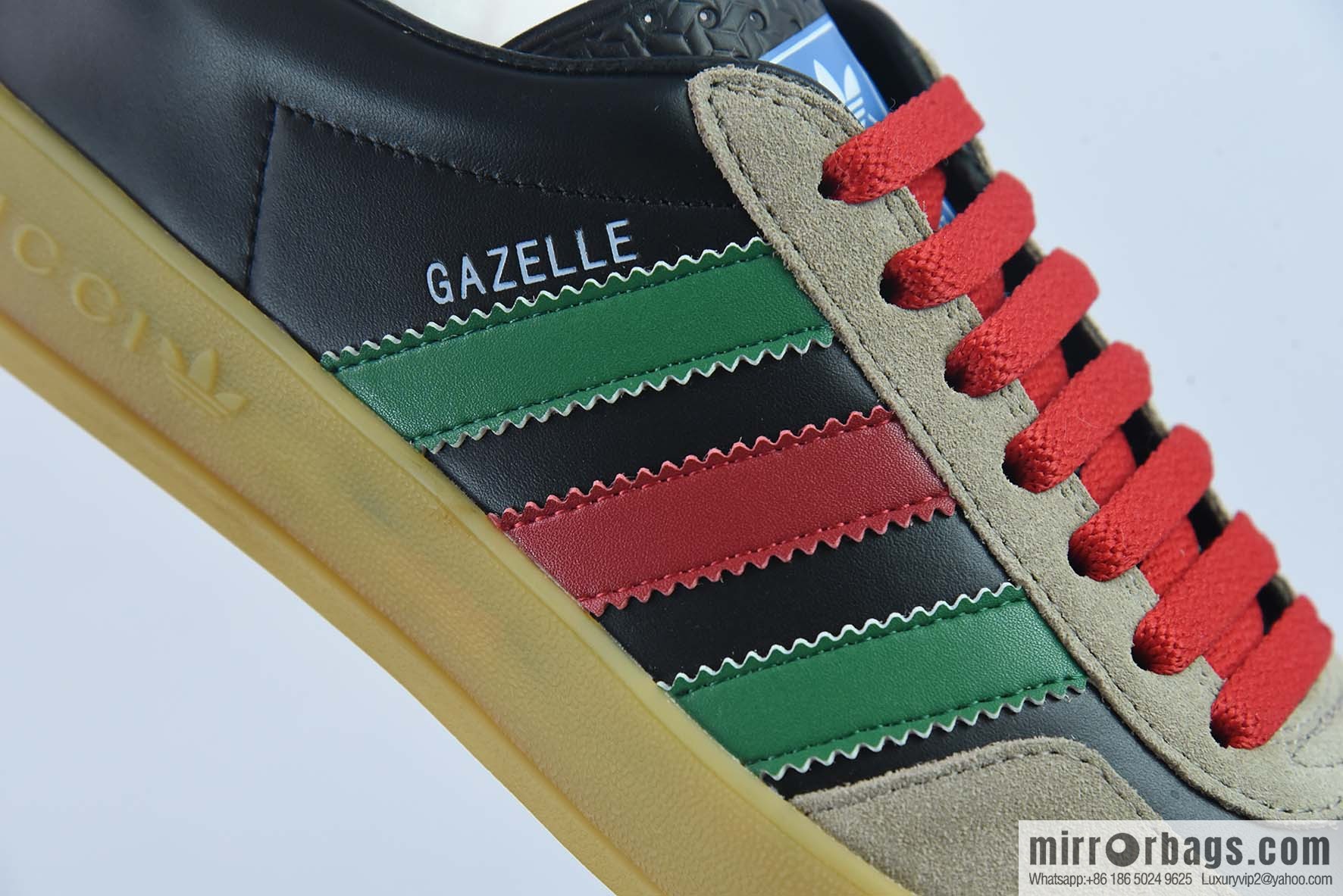 Adidas x GUCCI heavy joint clover logo iconic low-top casual board shoes