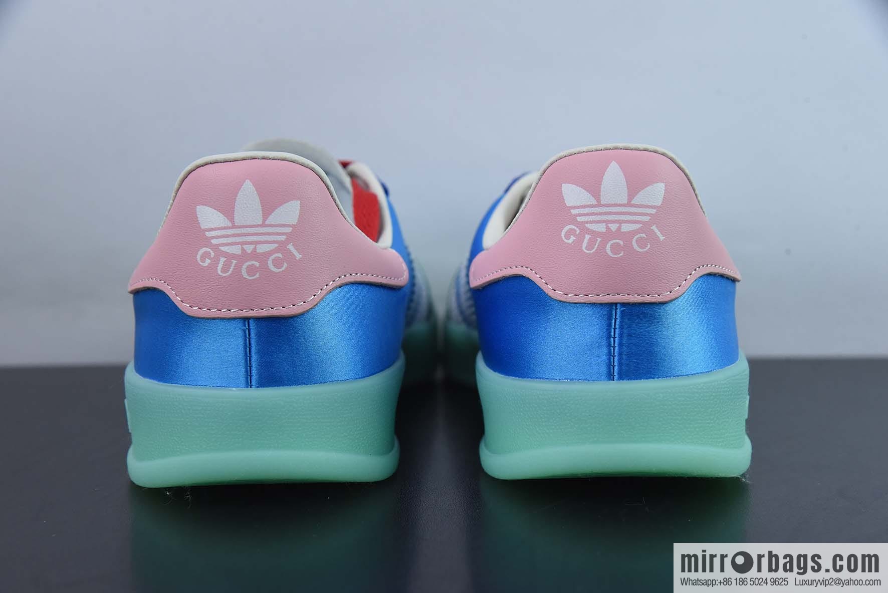 Adidas x GUCCI heavy joint clover logo iconic low-top casual board shoes
