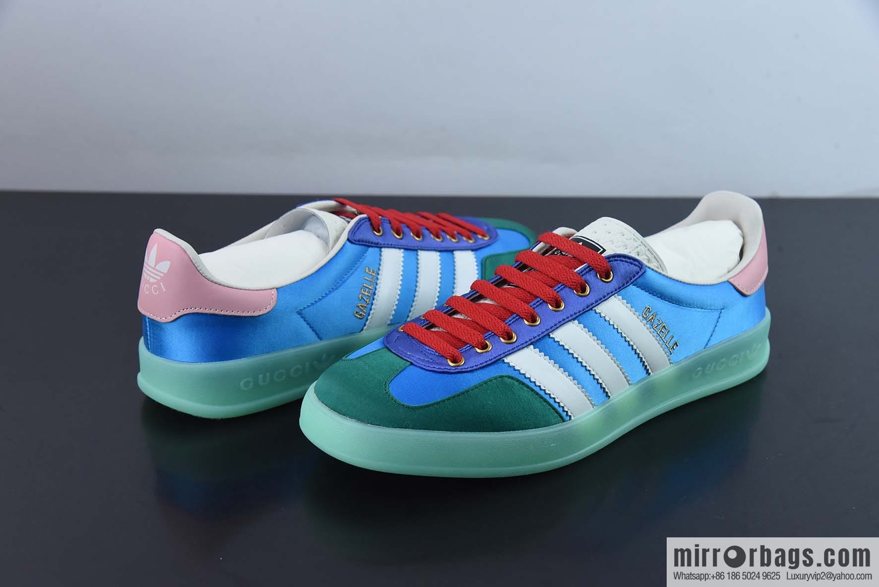 Adidas x GUCCI heavy joint clover logo iconic low-top casual board shoes