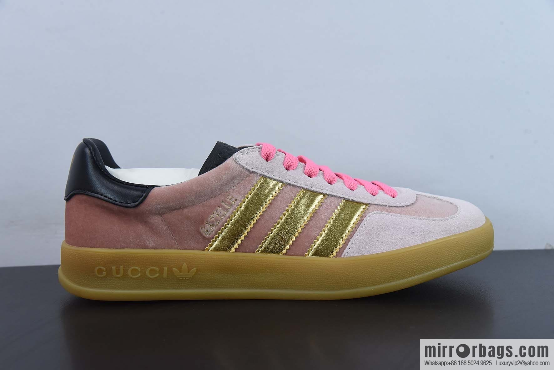 Adidas x GUCCI heavy joint clover logo iconic low-top casual board shoes