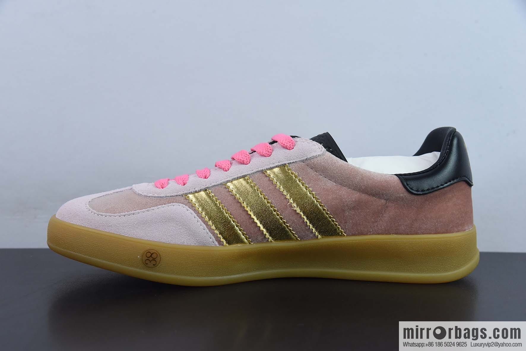 Adidas x GUCCI heavy joint clover logo iconic low-top casual board shoes