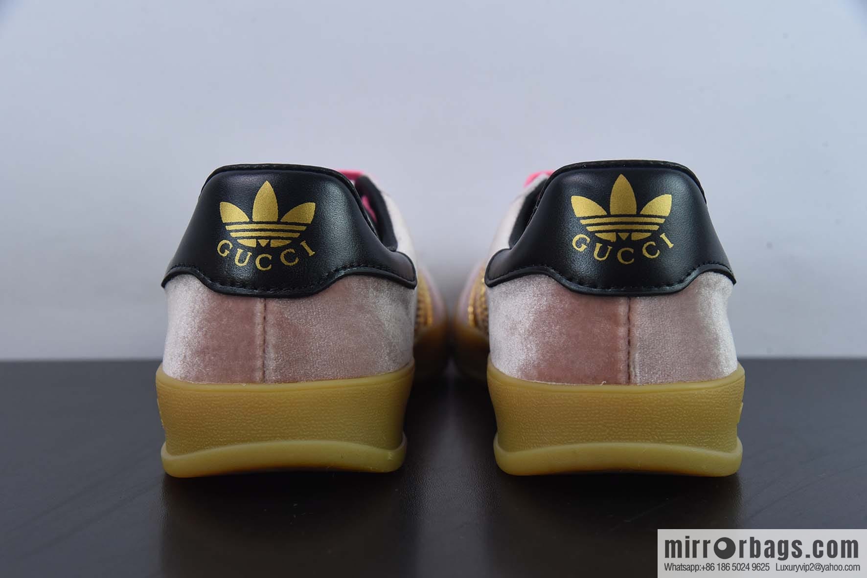 Adidas x GUCCI heavy joint clover logo iconic low-top casual board shoes