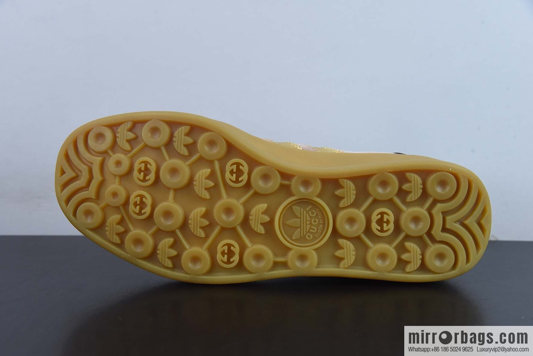 Adidas x GUCCI heavy joint clover logo iconic low-top casual board shoes