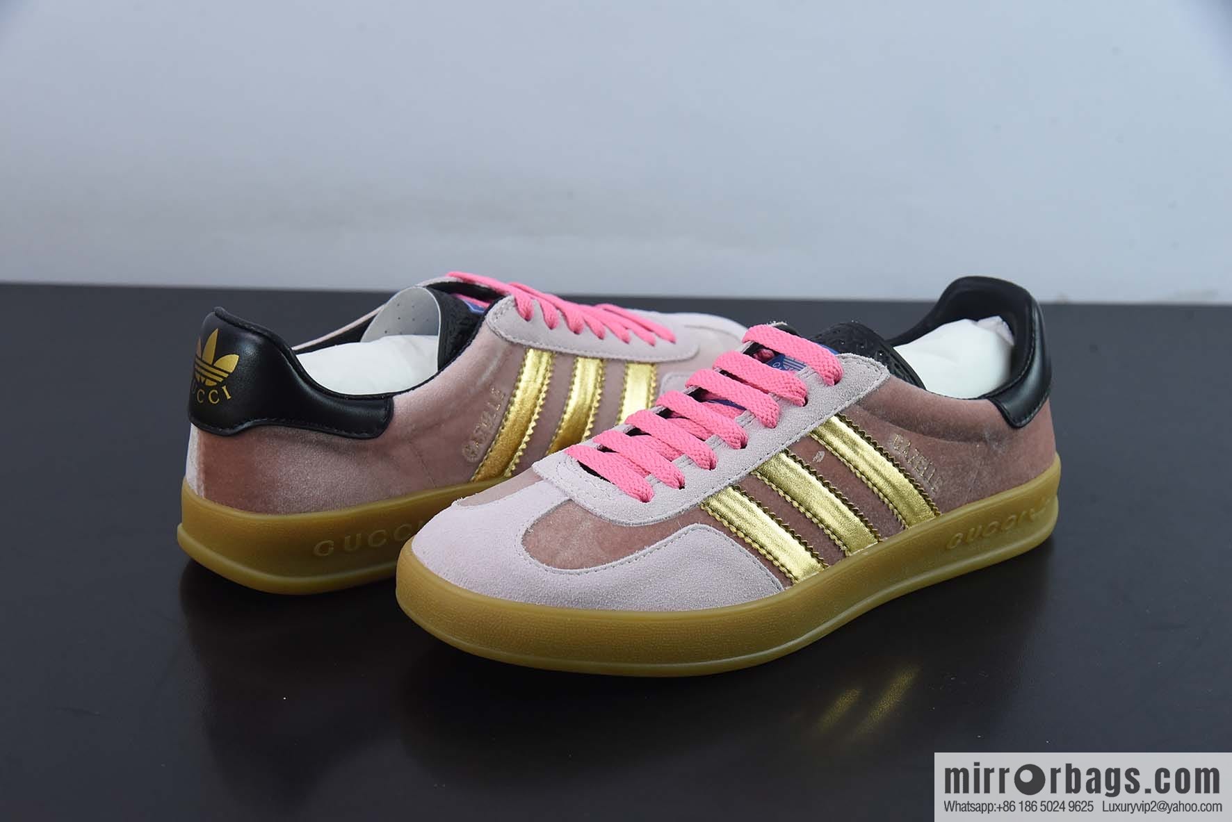 Adidas x GUCCI heavy joint clover logo iconic low-top casual board shoes