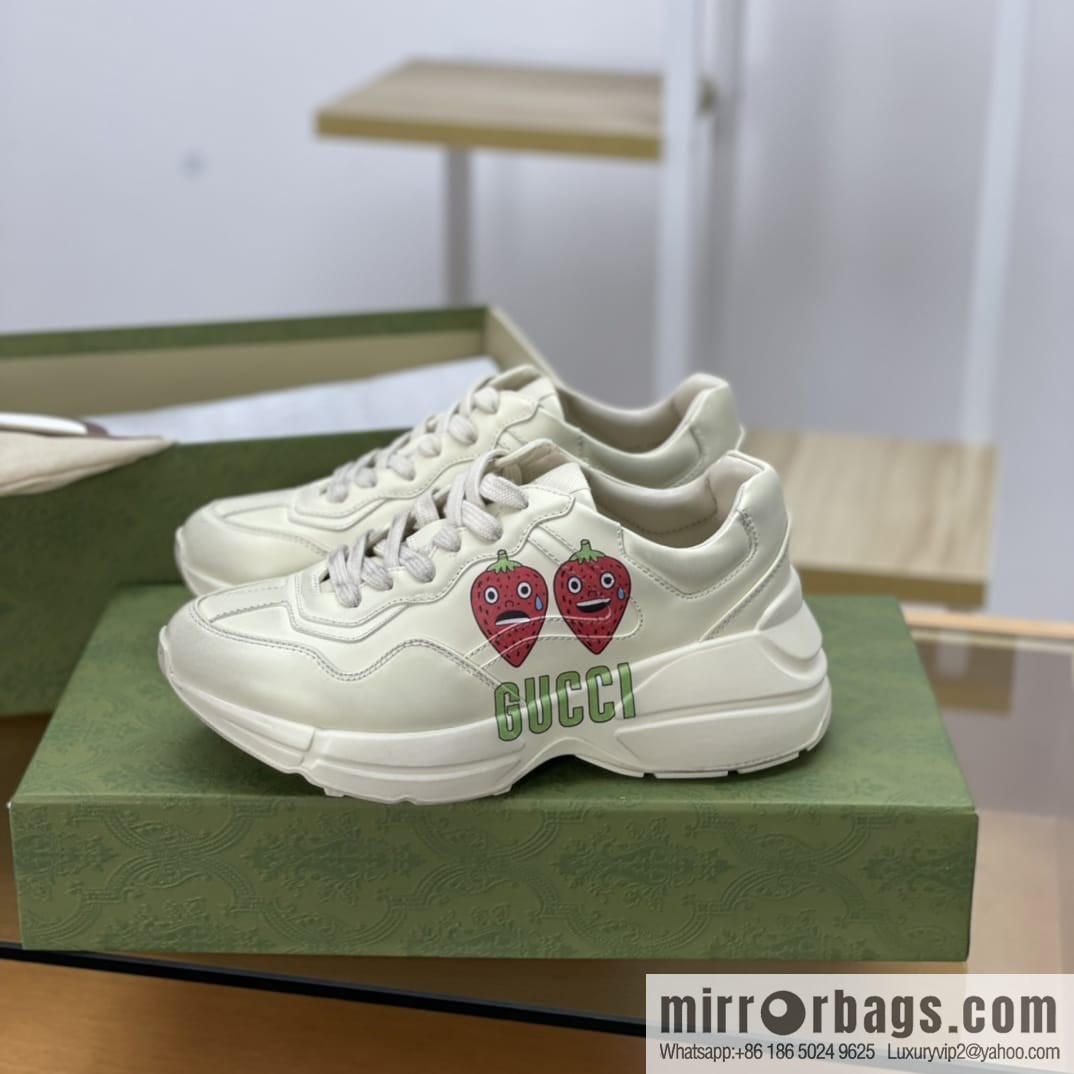 Gucci Gucci [New G Home High Version] Unisex Vintage sneakers