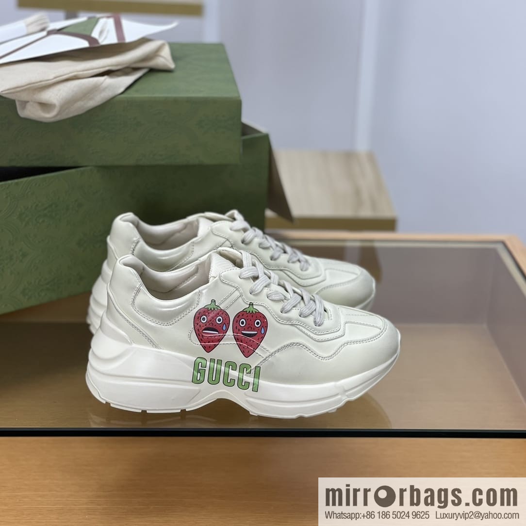 Gucci Gucci [New G Home High Version] Unisex Vintage sneakers