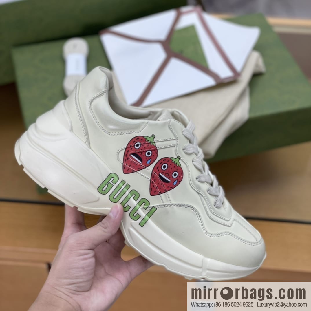 Gucci Gucci [New G Home High Version] Unisex Vintage sneakers
