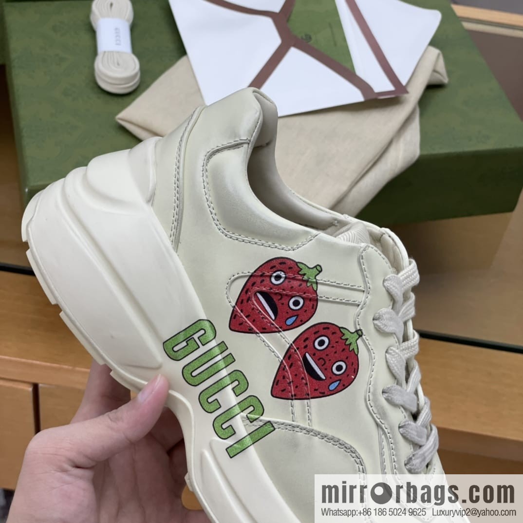 Gucci Gucci [New G Home High Version] Unisex Vintage sneakers