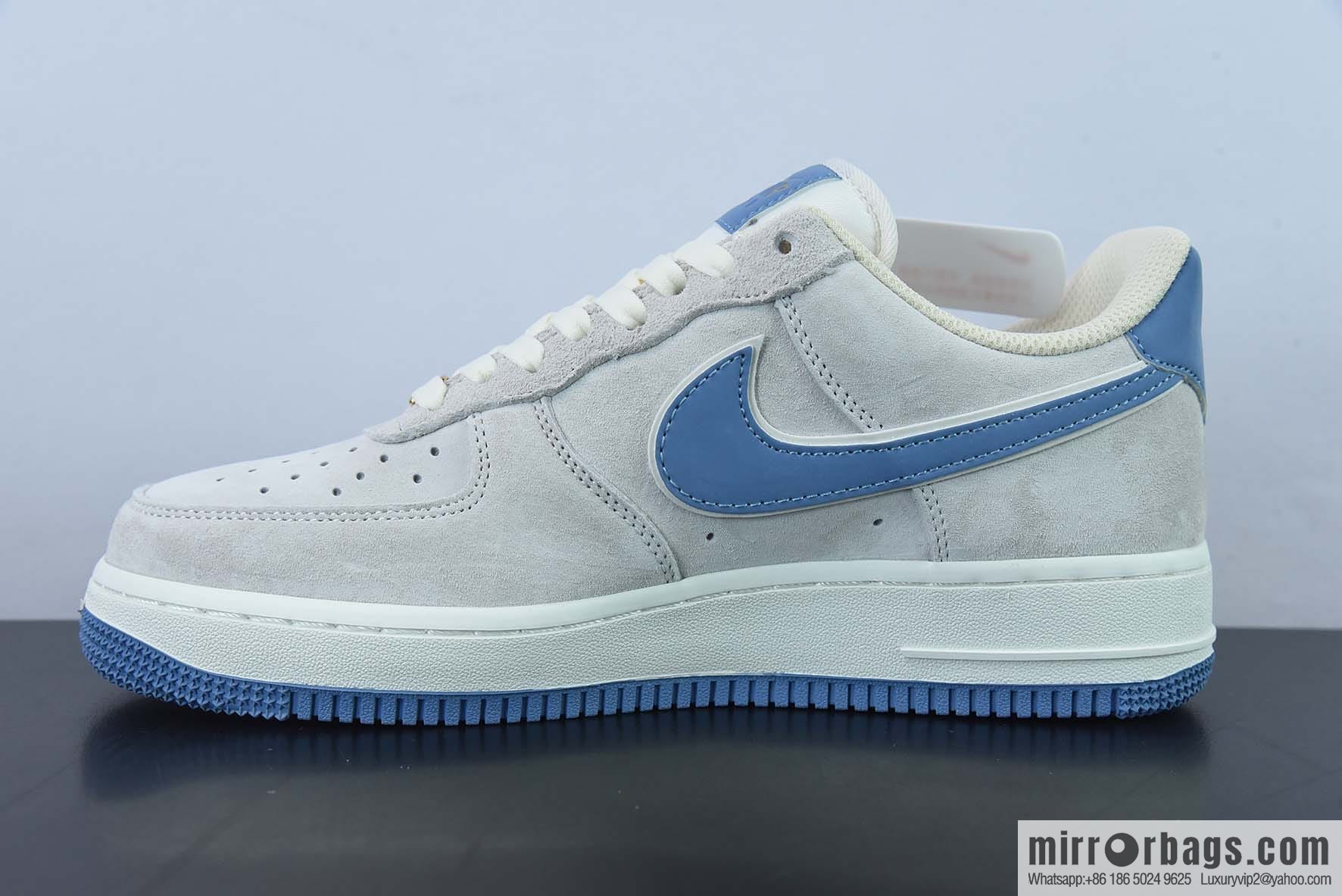 Nike Air Force 1 Low '07 small hook blue suede, Air Force No. 1 low-top casual board shoes, item number: KK5636-210