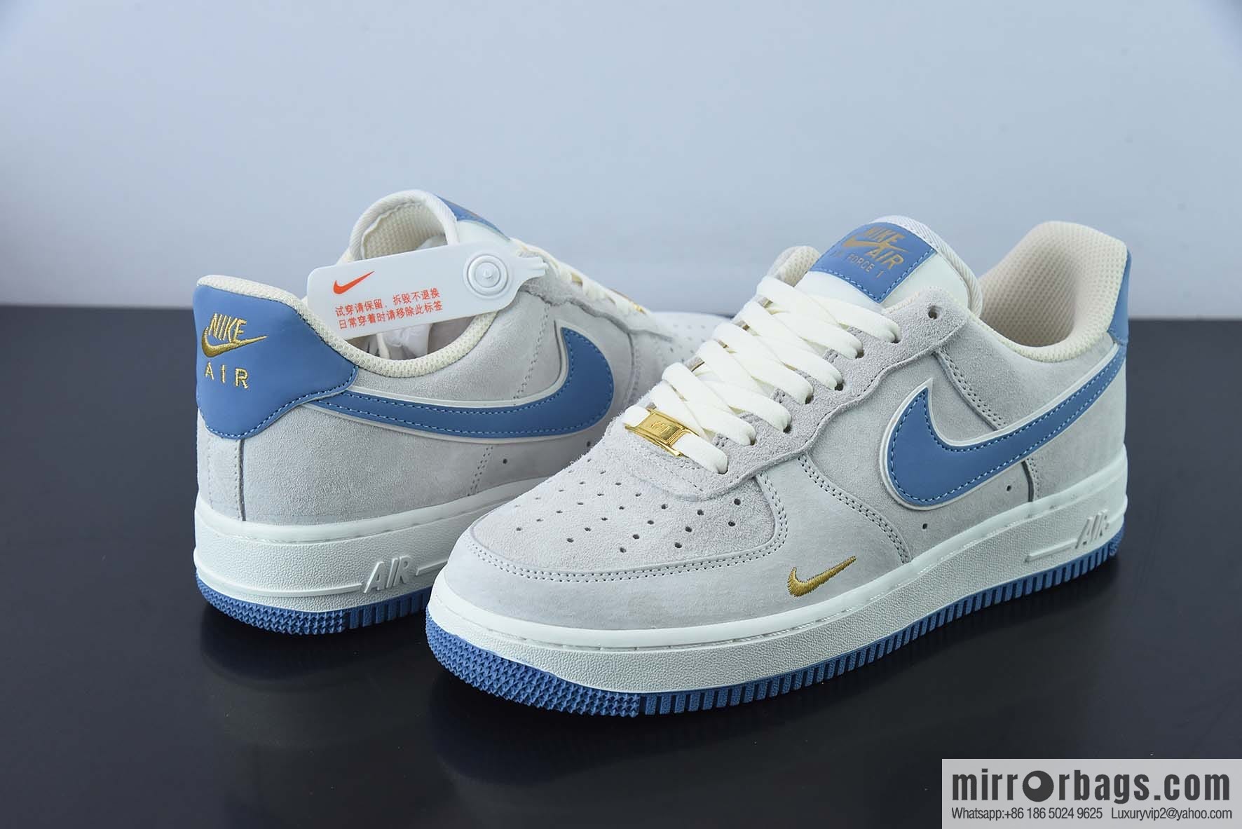 Nike Air Force 1 Low '07 small hook blue suede, Air Force No. 1 low-top casual board shoes, item number: KK5636-210