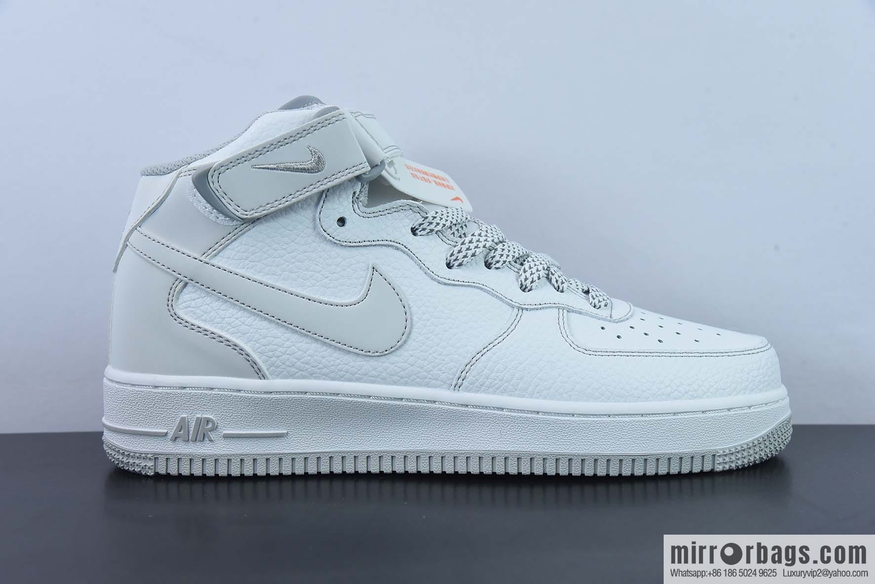 Nike Air Force 1 Mid Mark line Gypsy, ice gray color scheme Air Force No. 1 middle help basketball shoes Item number: MK0619-211