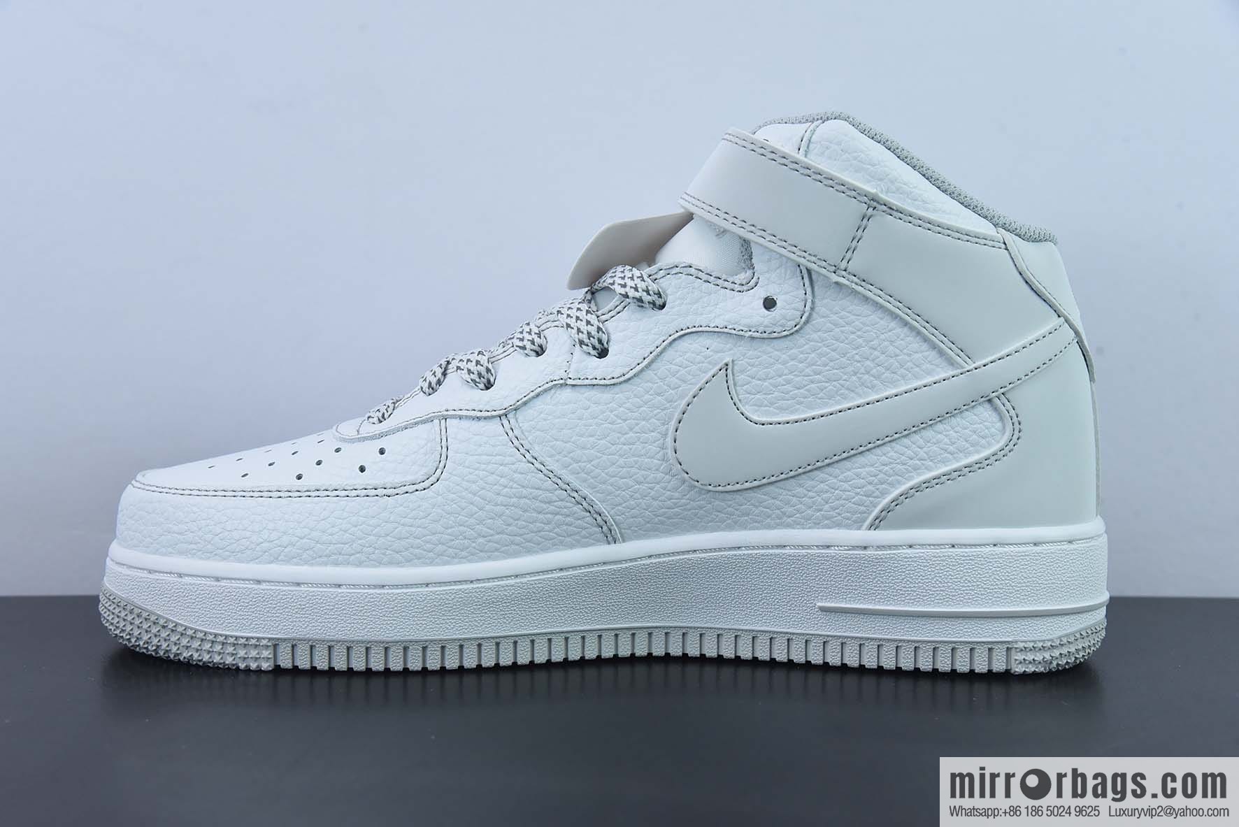 Nike Air Force 1 Mid Mark line Gypsy, ice gray color scheme Air Force No. 1 middle help basketball shoes Item number: MK0619-211