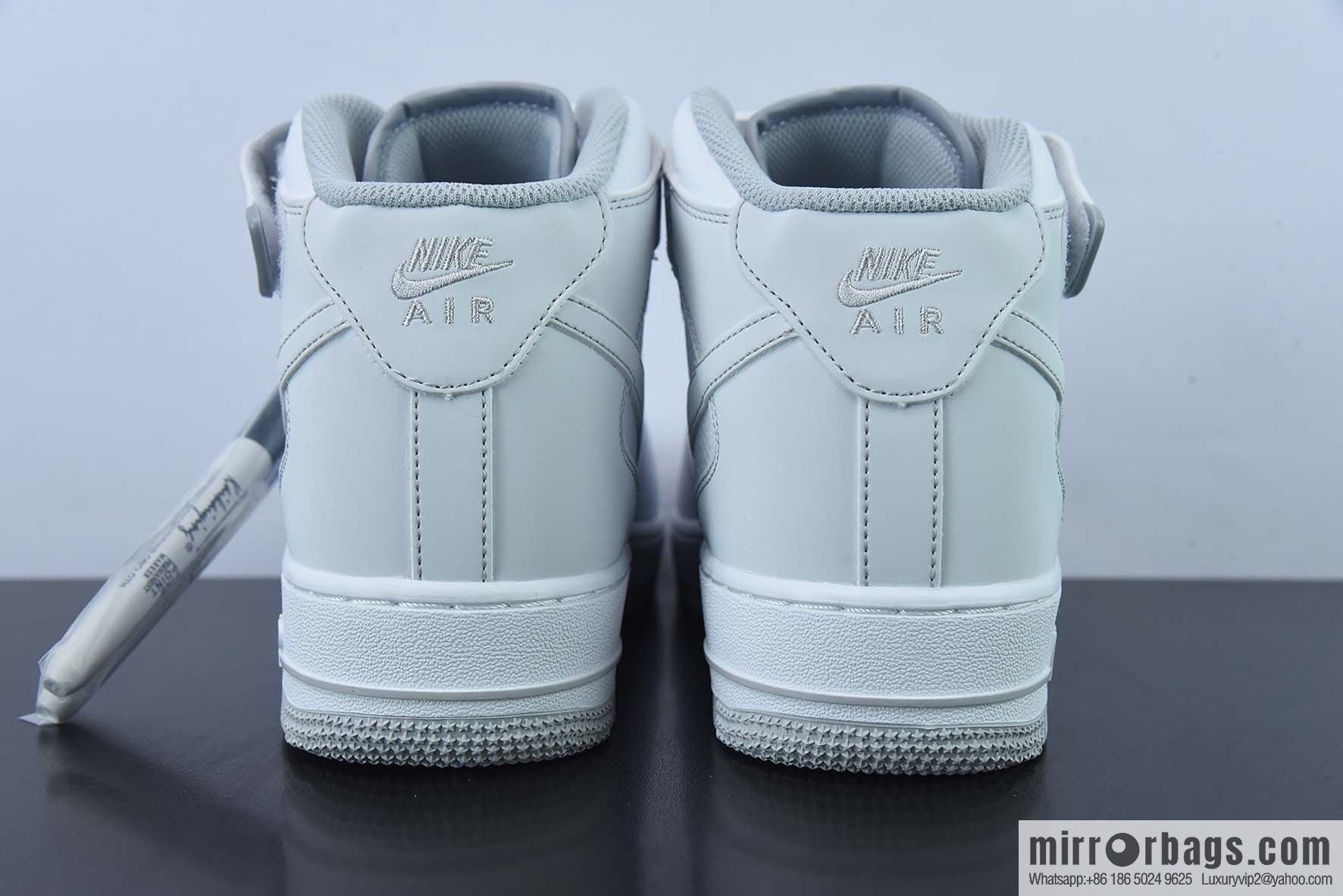 Nike Air Force 1 Mid Mark line Gypsy, ice gray color scheme Air Force No. 1 middle help basketball shoes Item number: MK0619-211