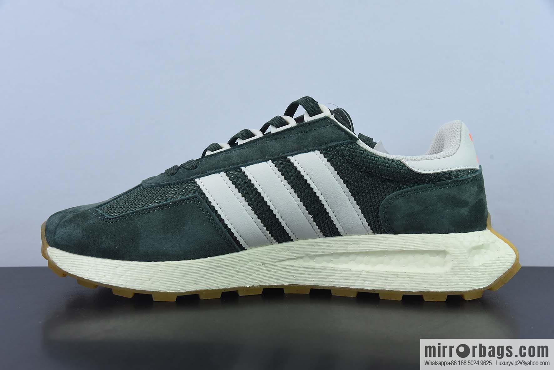 Adidas Retropy E5 Item Number: HP7849 Green, Popcorn midsole Vintage Sports Casual Running Shoes
