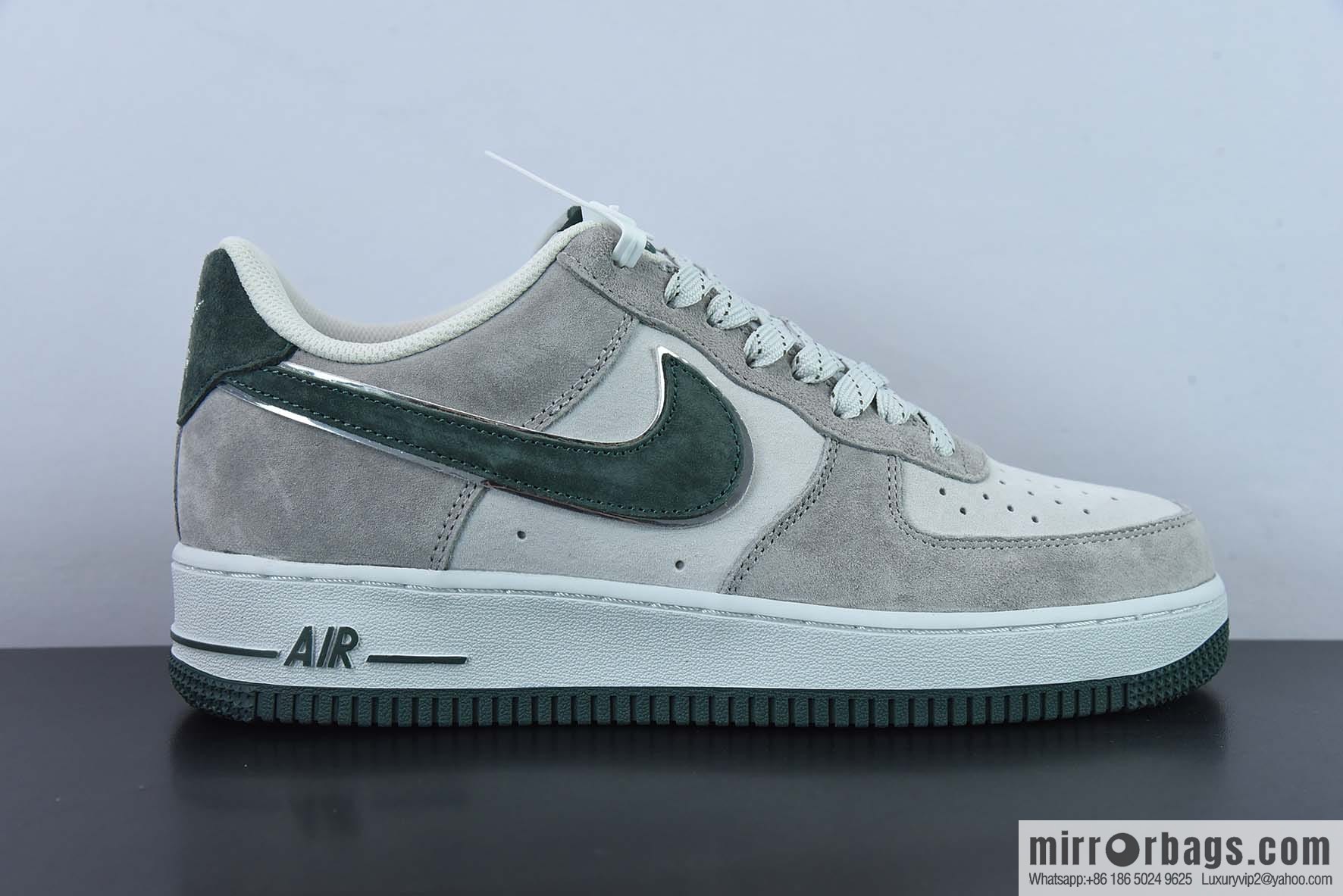AKIRA × Nike Air Force 1 Low '07 gray-green suede, Gypsy color scheme Air Force No. 1 low-top casual board shoes Item number: DF3966-723