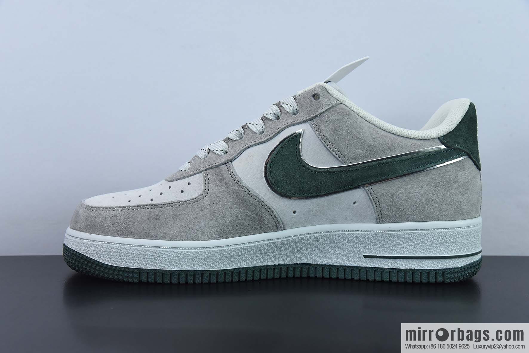 AKIRA × Nike Air Force 1 Low '07 gray-green suede, Gypsy color scheme Air Force No. 1 low-top casual board shoes Item number: DF3966-723